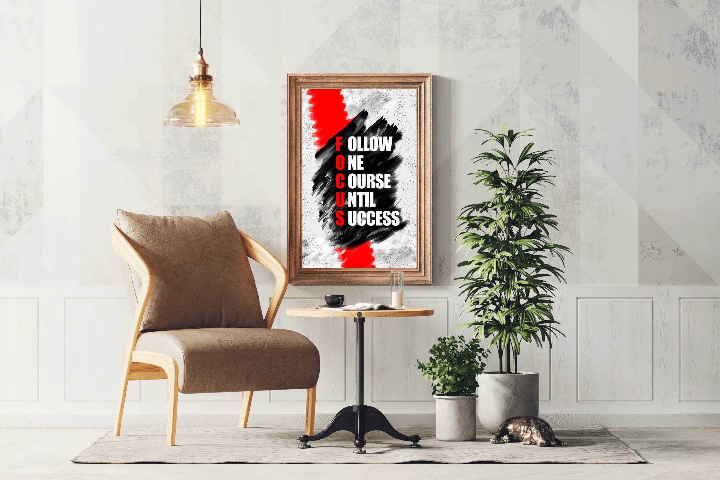 Focus Motivational Quote Wall Art - beink online art store