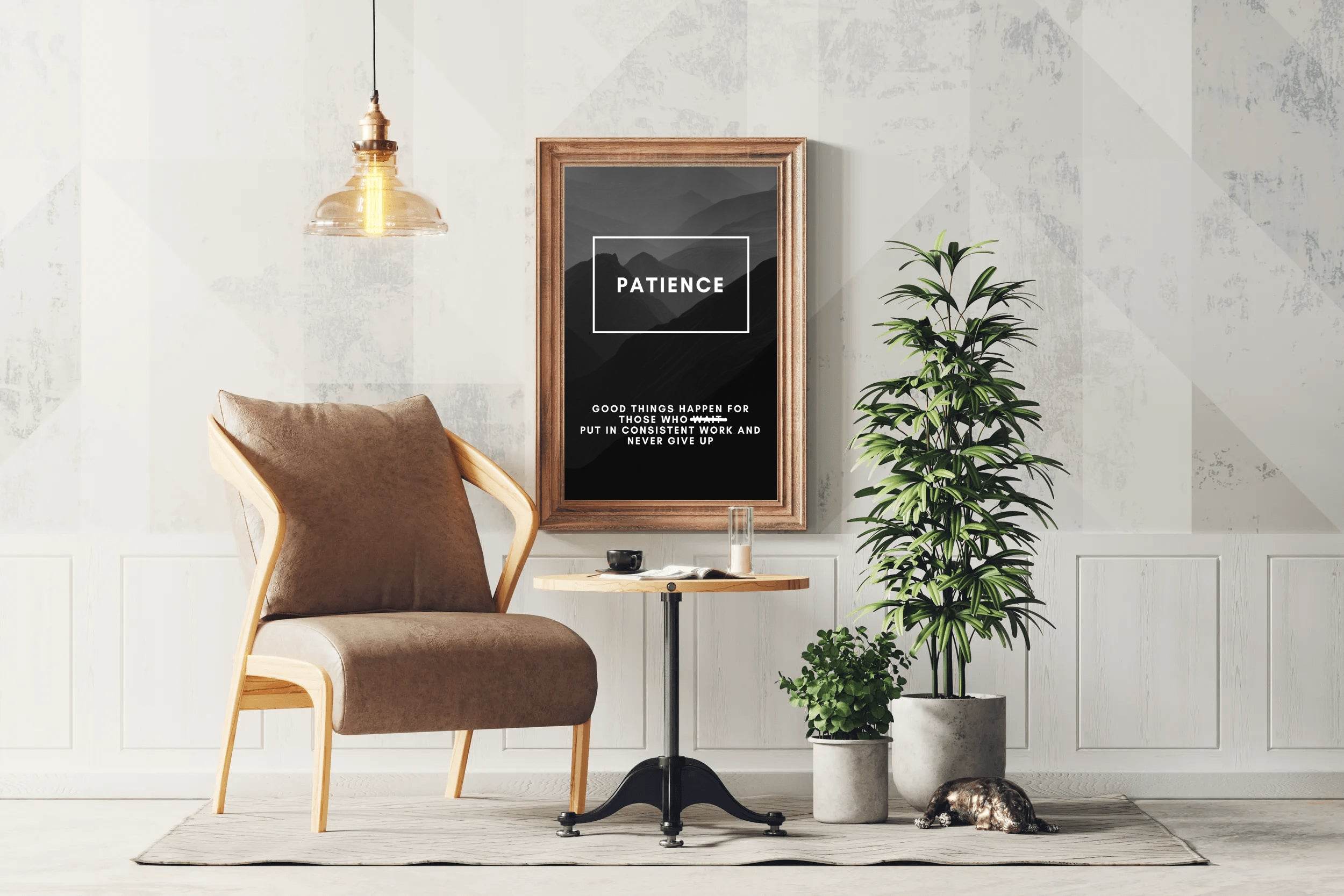 Patience Definition Motivational Wall Art - beink online art store