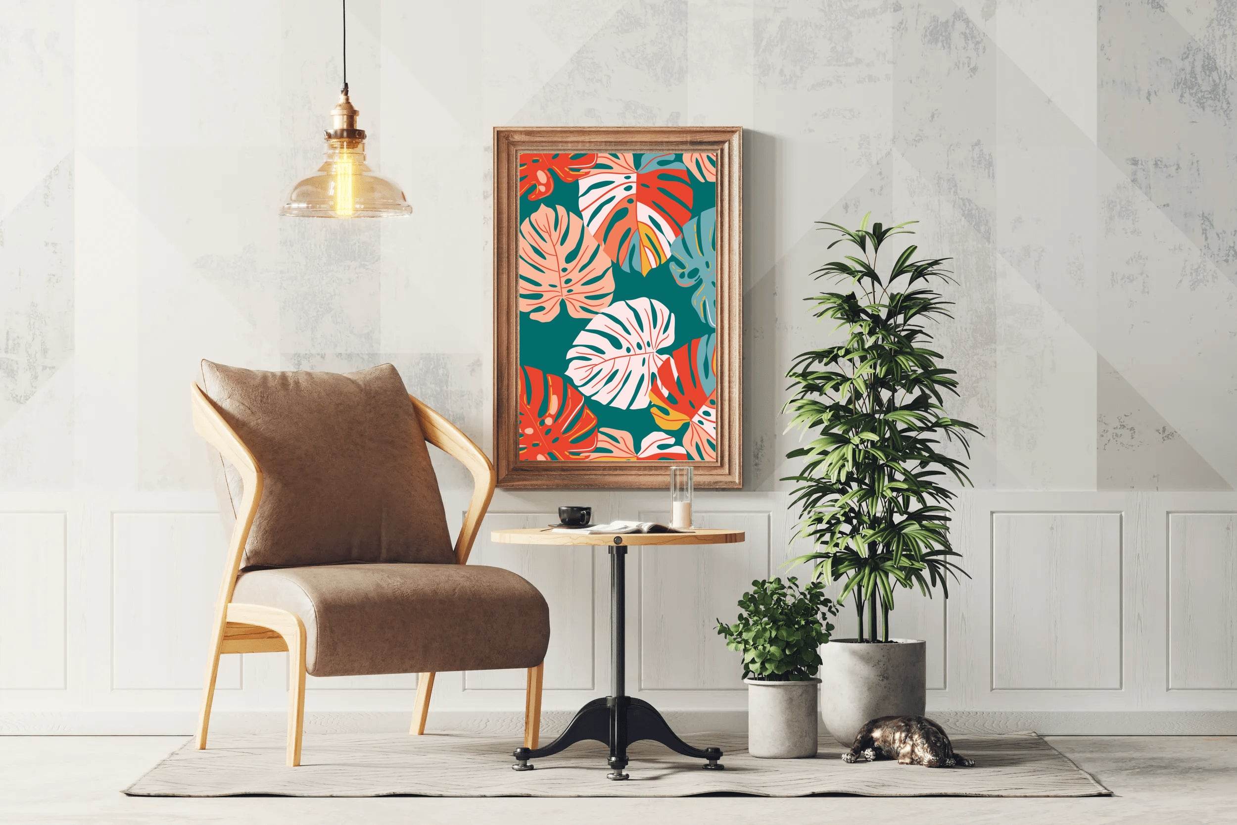 Drawing of Large Fig Leaves - beink online art store