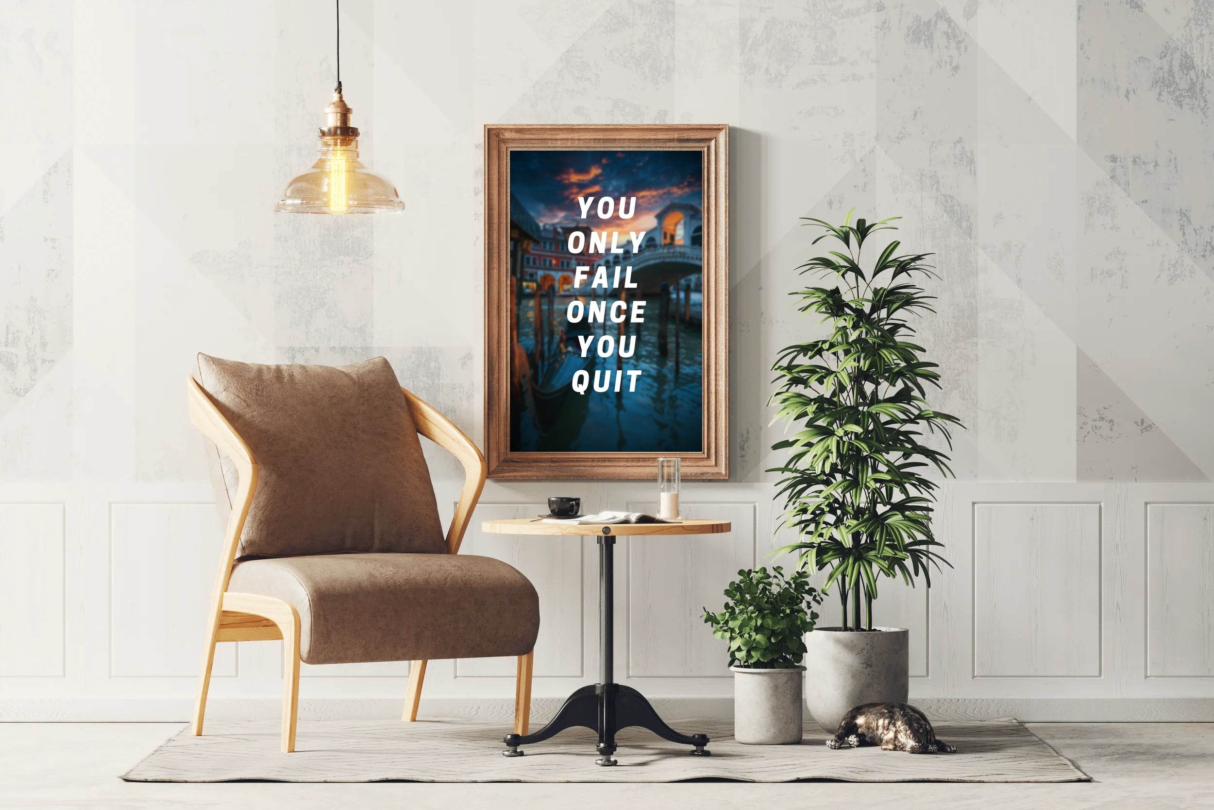 Never Quit Motivational Wall Art - beink online art store