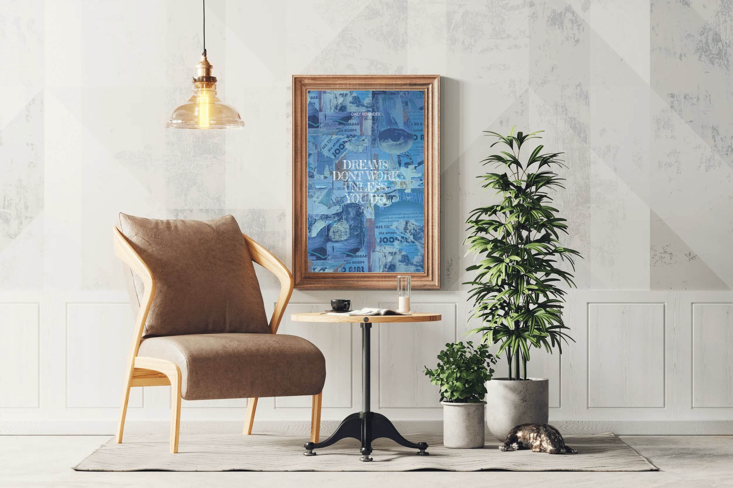 Dreams Dont Work Motivational Wall Art - beink online art store