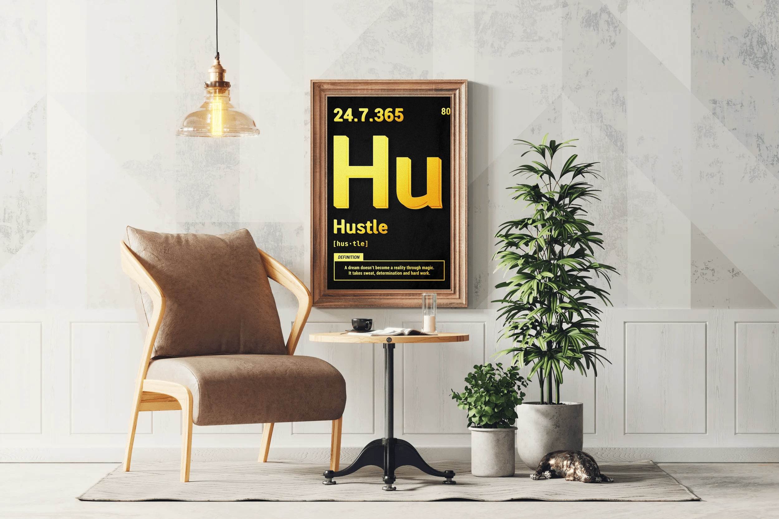 Hustle Element Motivational Wall Art - beink online art store