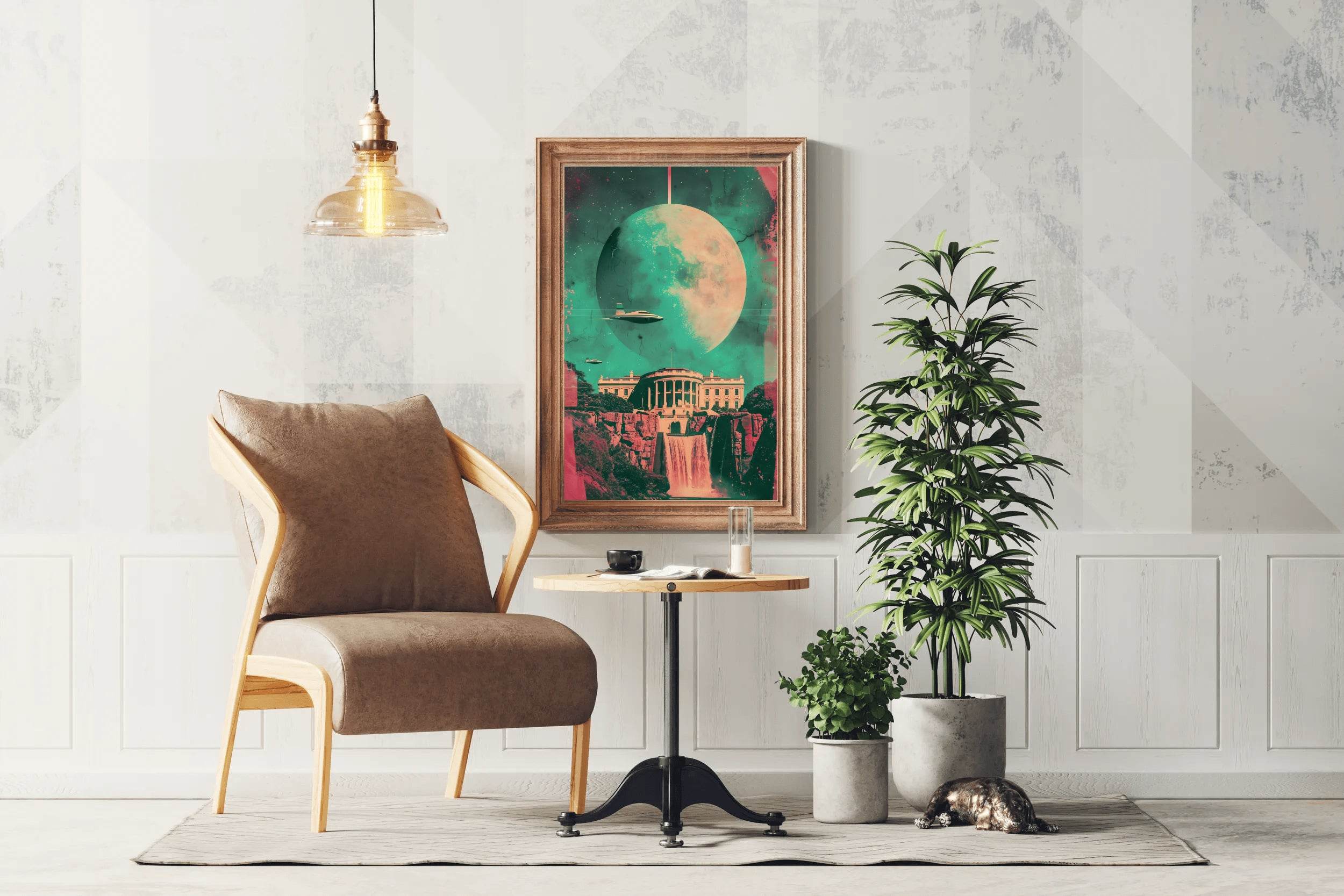 White House Photo With Space Background Wall Art - beink online art store