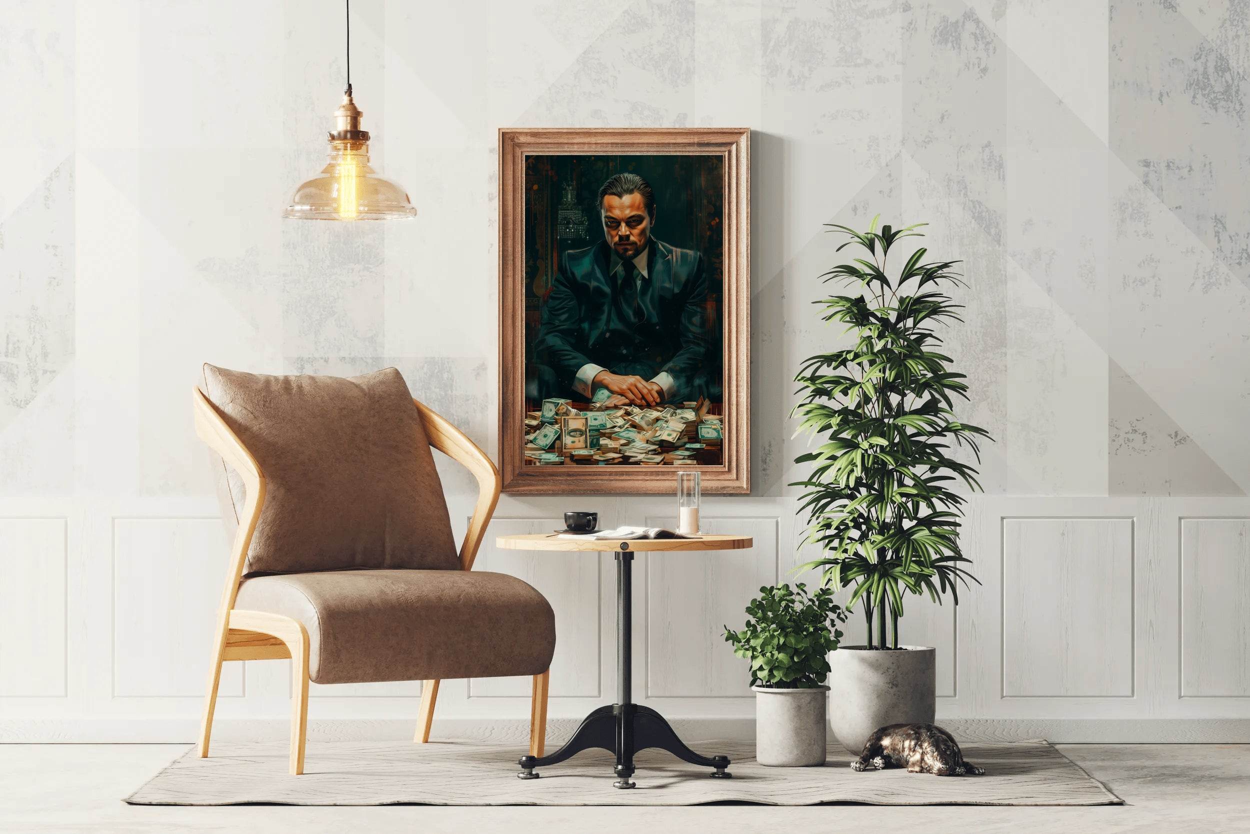 Leonardo DiCaprio Portrait- The Wolf of Wall Street - beink online art store