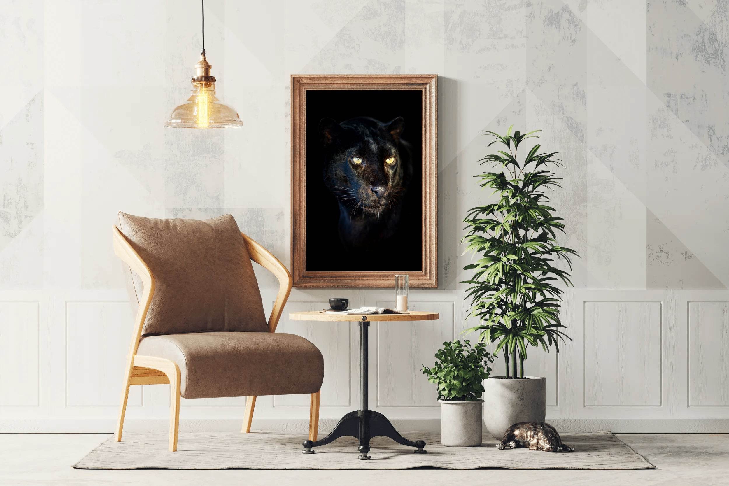 Angry Face of Black Panther Wall Art - beink online art store