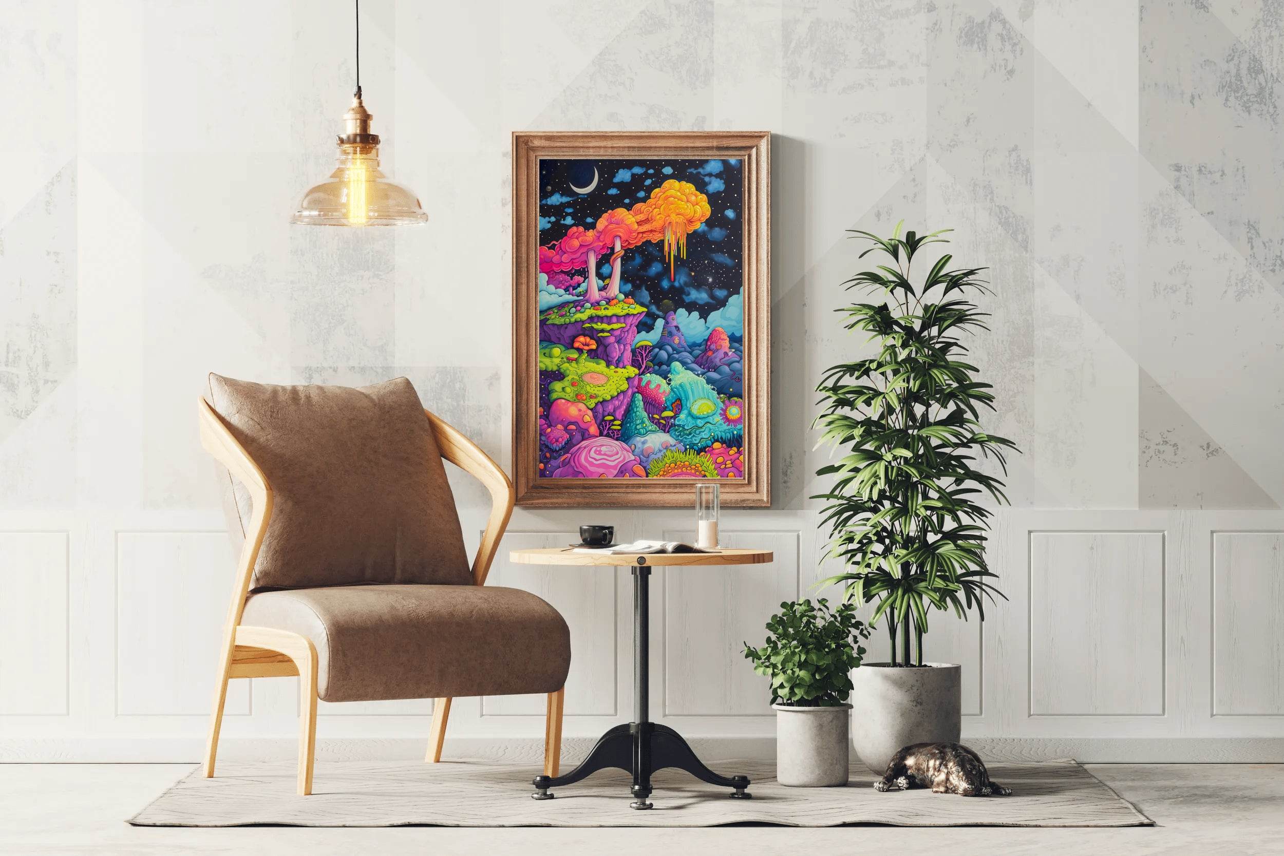 Colorful Psychedelic Themed Aesthetic Wall Art - beink online art store