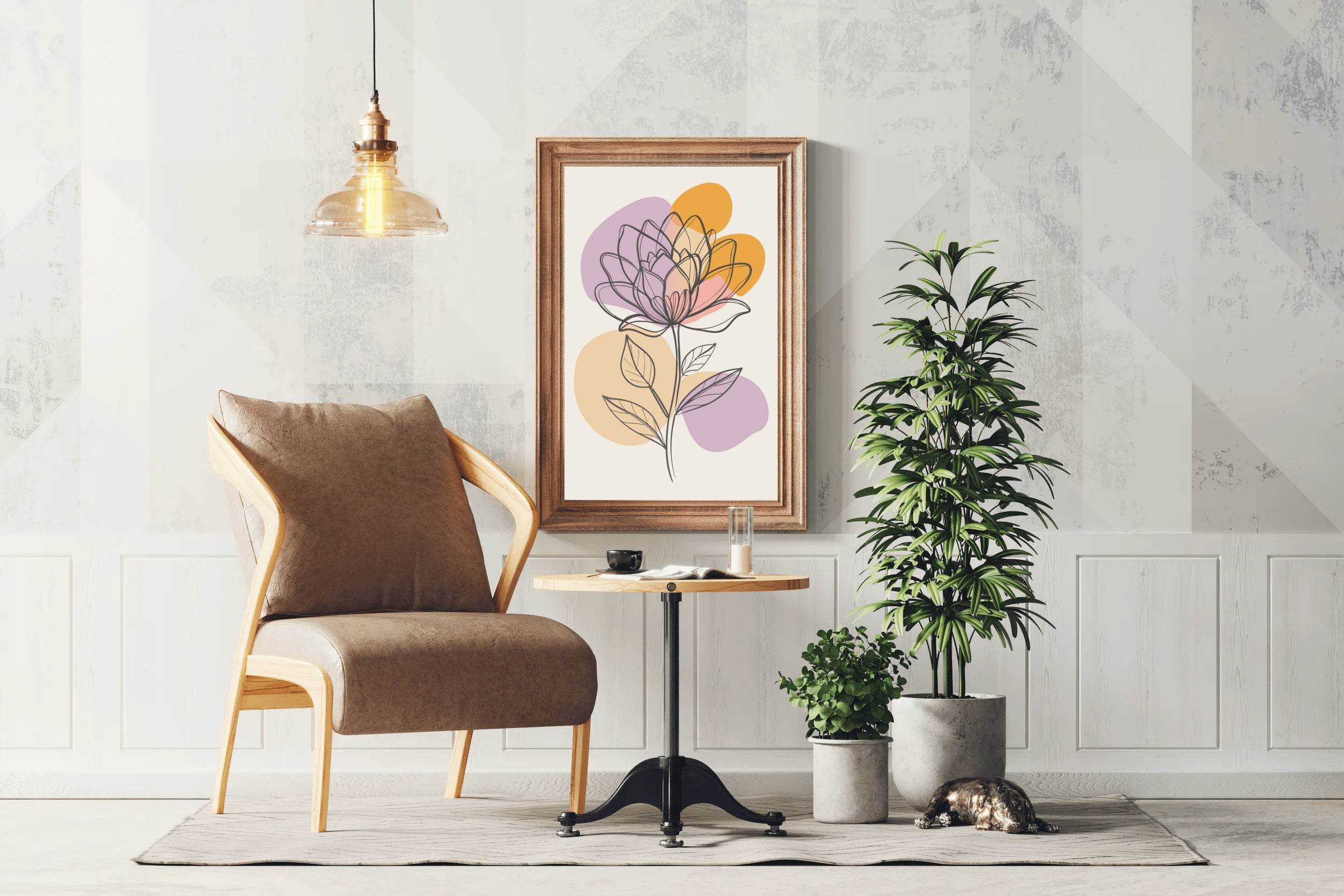 Jasmine Flower Painting Wall Art - beink online art store