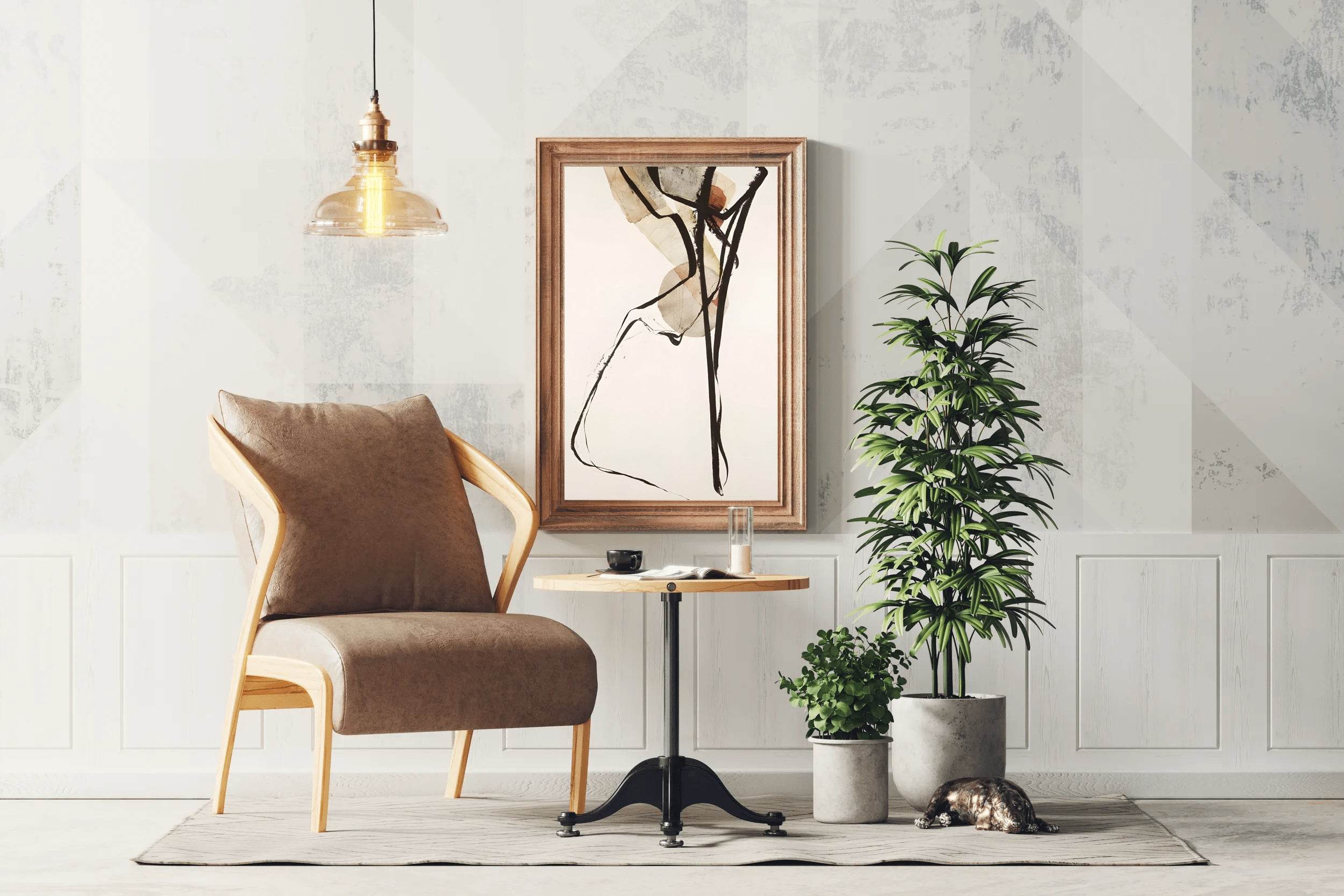 Watercolor Dynamic Lines Modren Wall Art - beink online art store