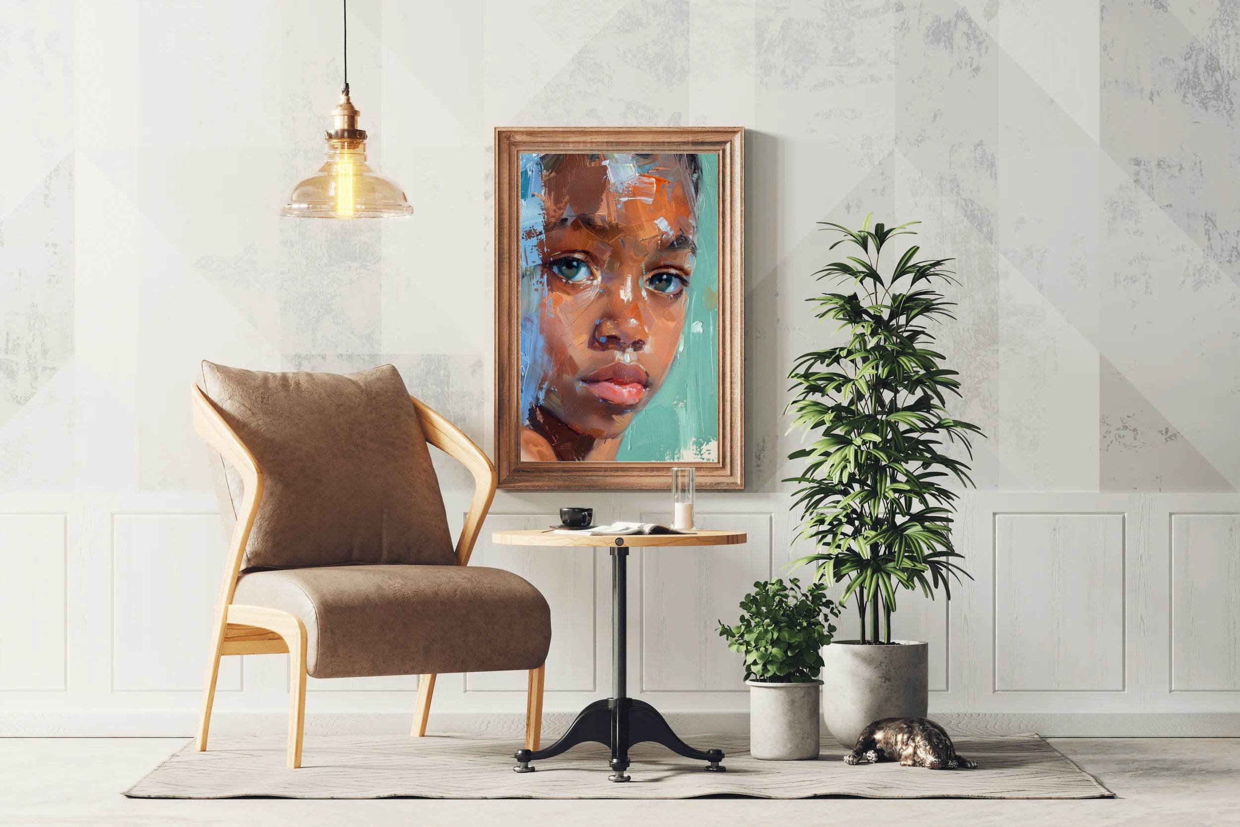 Black Girl Face Wall Art - beink online art store