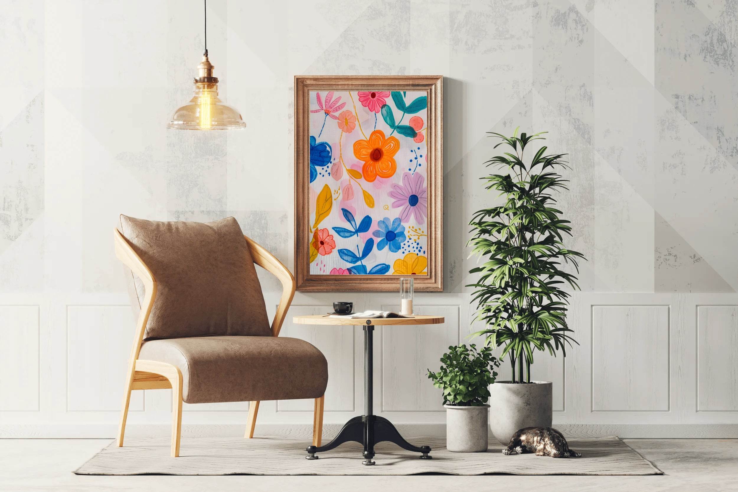 Multicolor Flowers Painting Digital Art - beink online art store