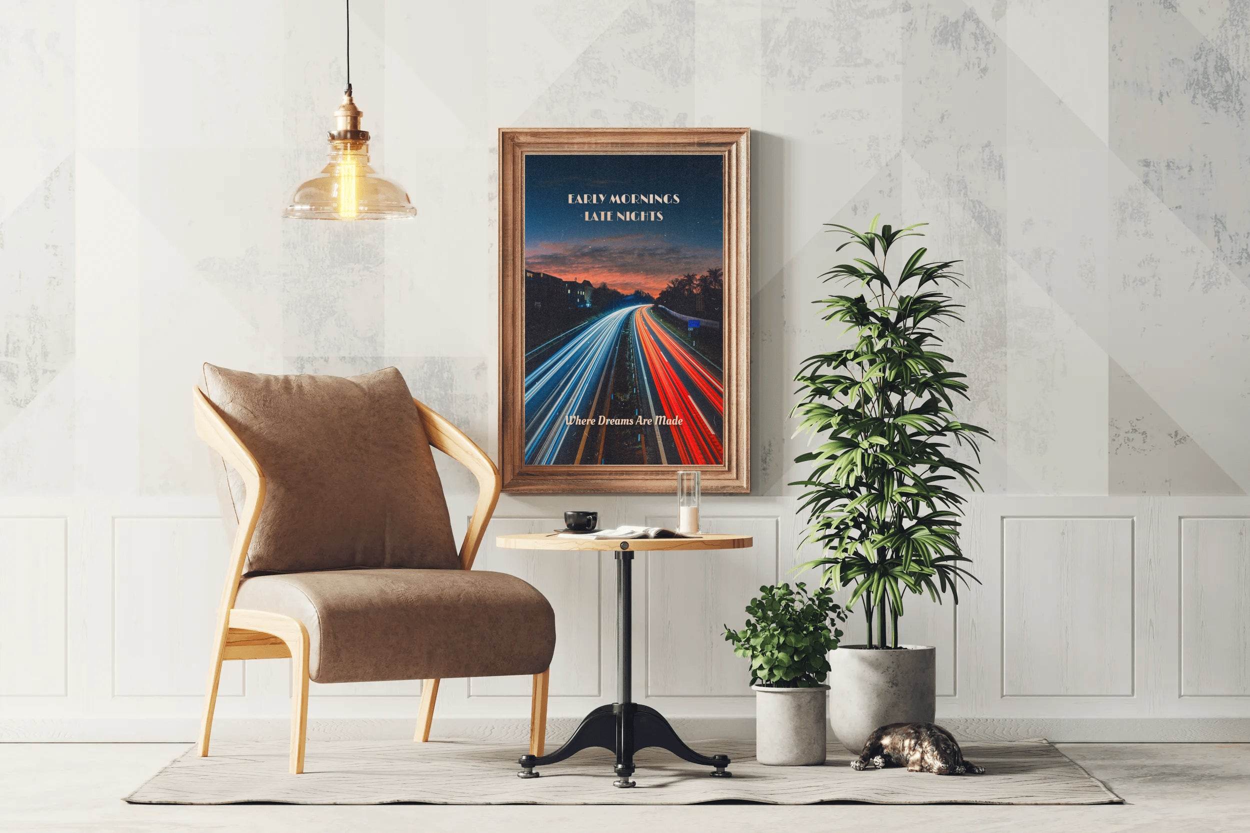 Early Morning Late Nights Inspirational Wall Art - beink online art store