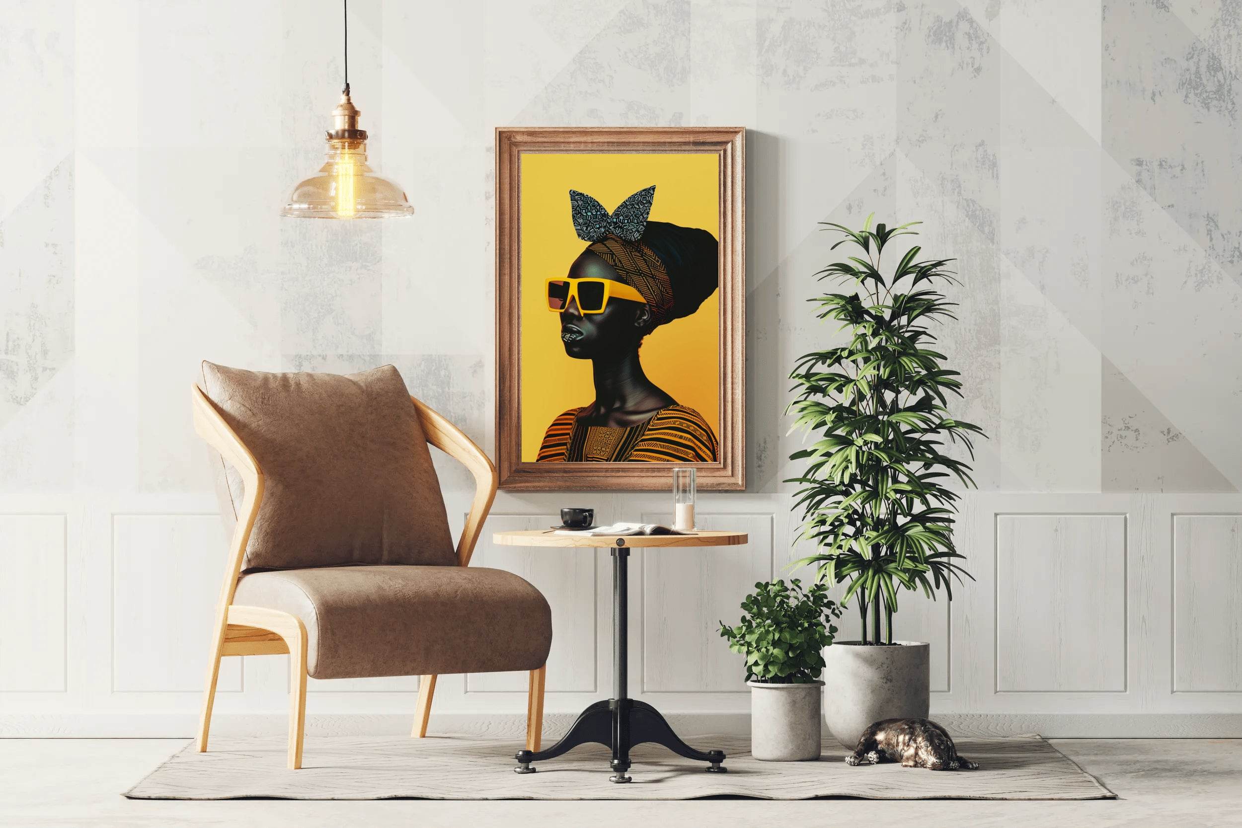 Black Woman Fashion Wall Art - beink online art store