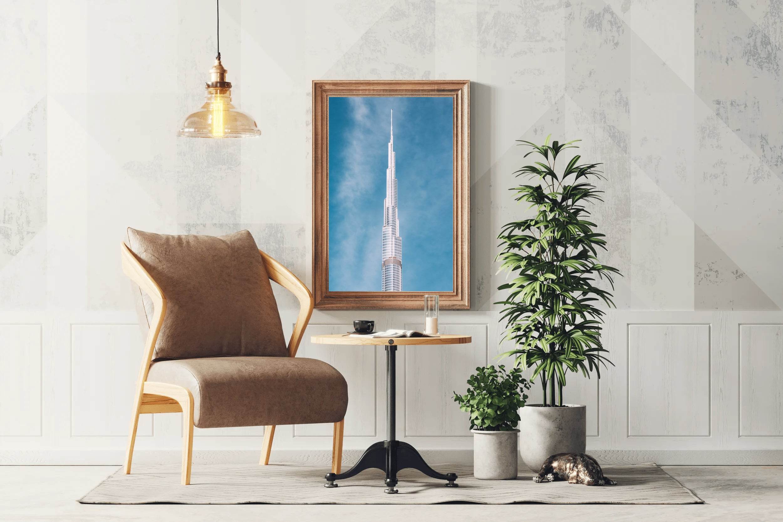 Blue Skies at the Burj Wall Art - beink online art store