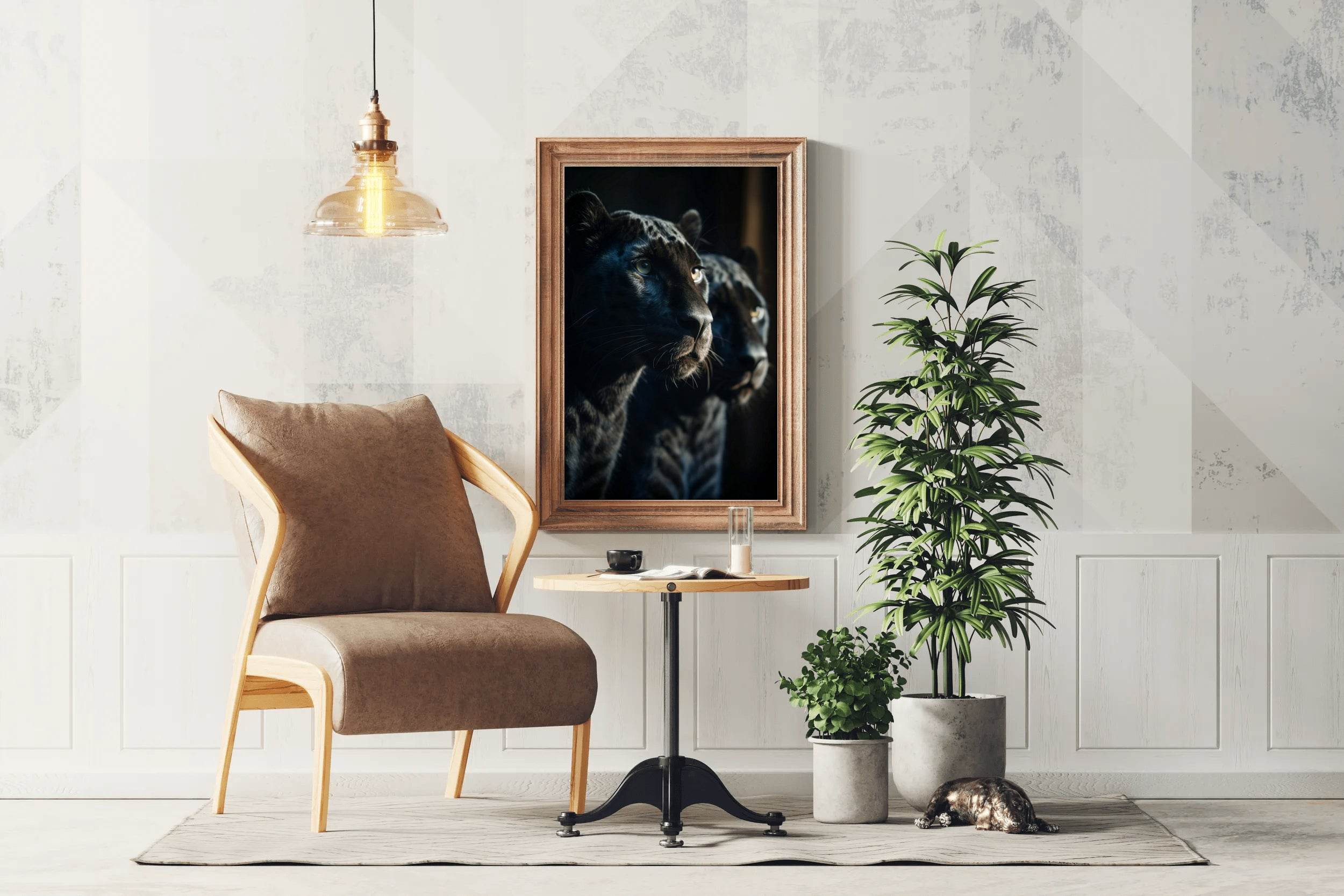 Black Panther Animal Wall Art - beink online art store