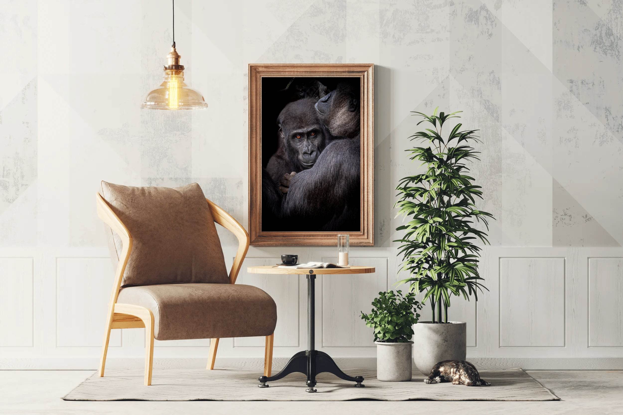 Picture of Baby Gorilla With Mother Wall Art - beink online art store