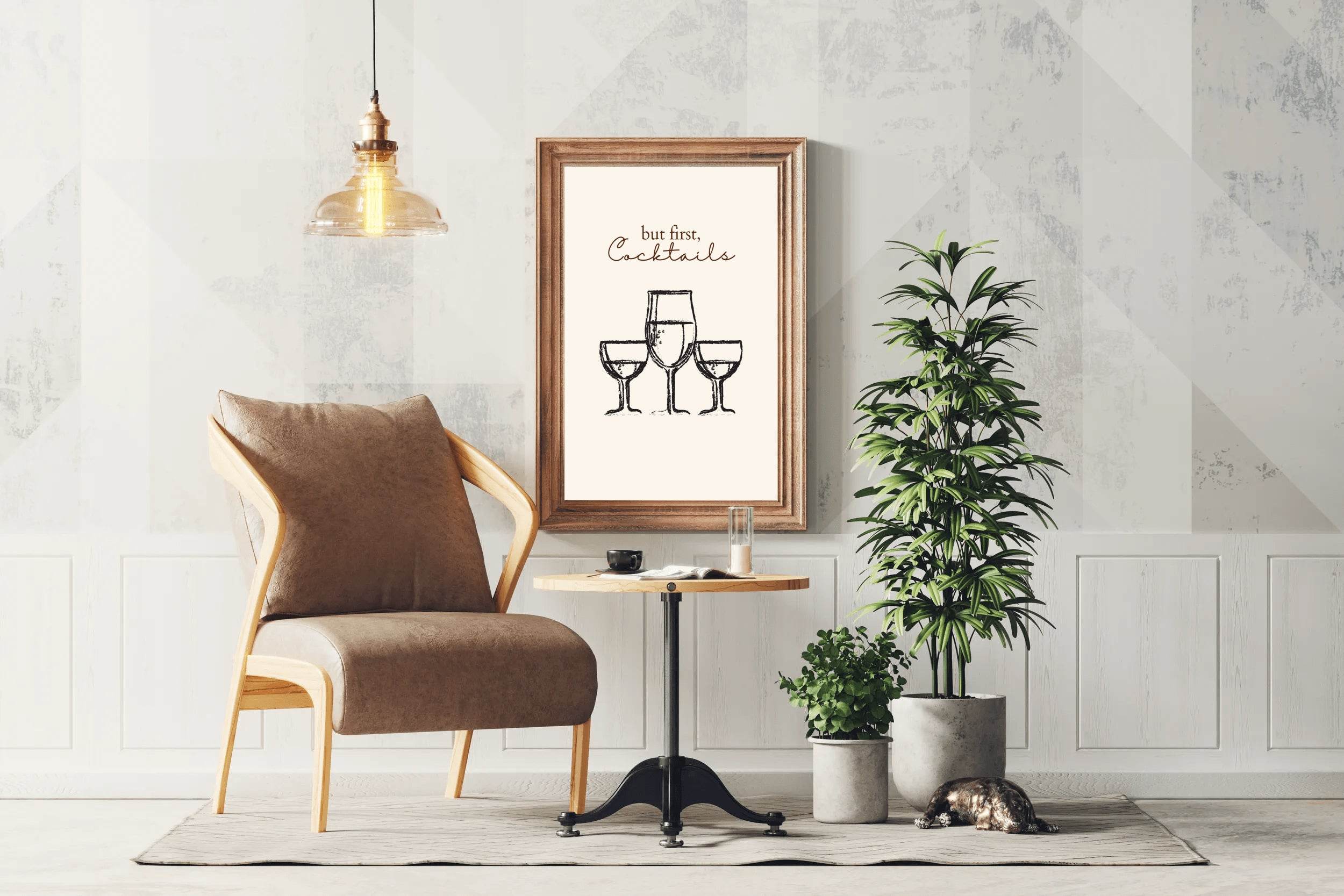 Different Sizes of Drinking Cups Wall Art - beink online art store
