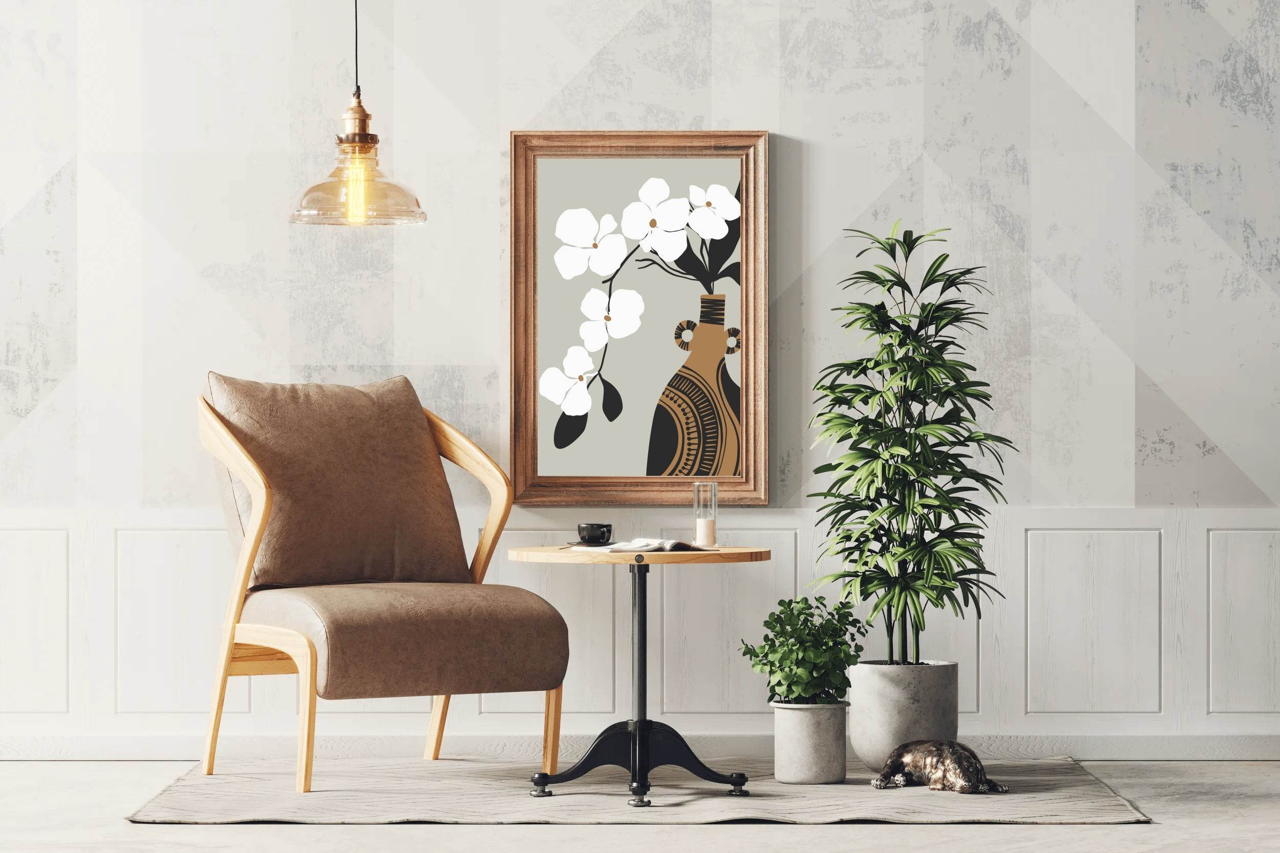 Cherry Blossom Leaves Wall Art - beink online art store