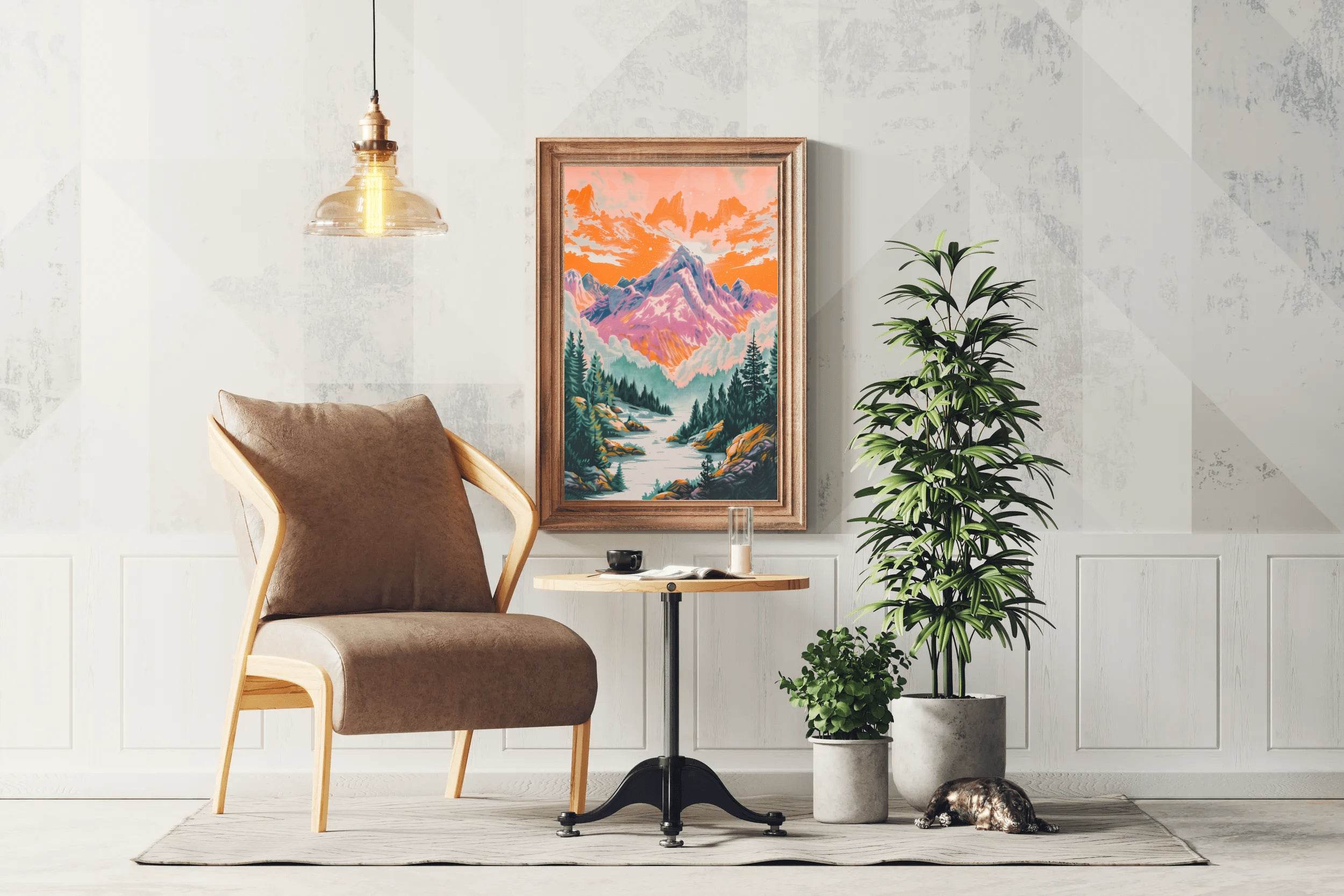 Sunset Serendipity in Mountains Wall Art - beink online art store