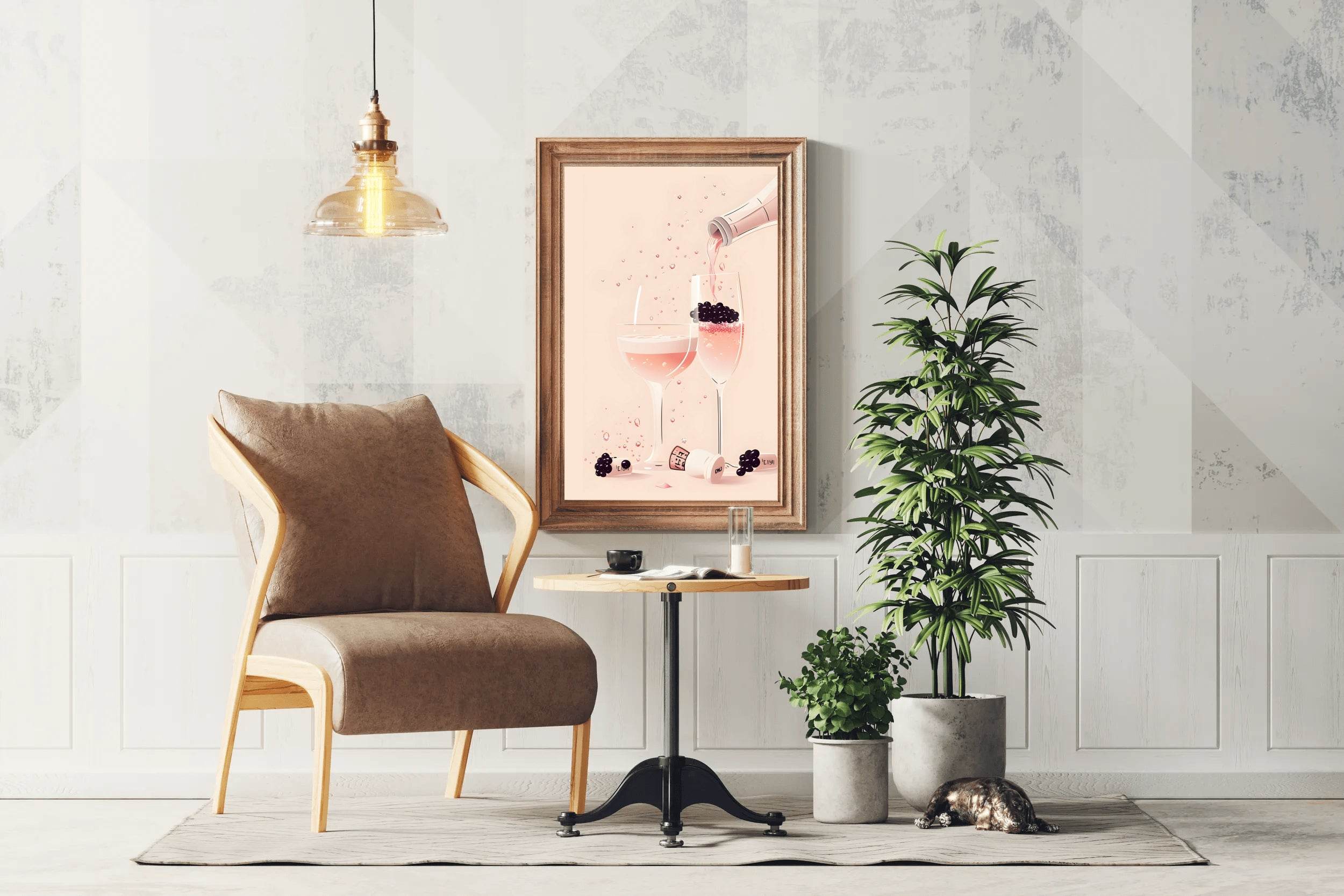 Vintage Champagne Wall Art - beink online art store