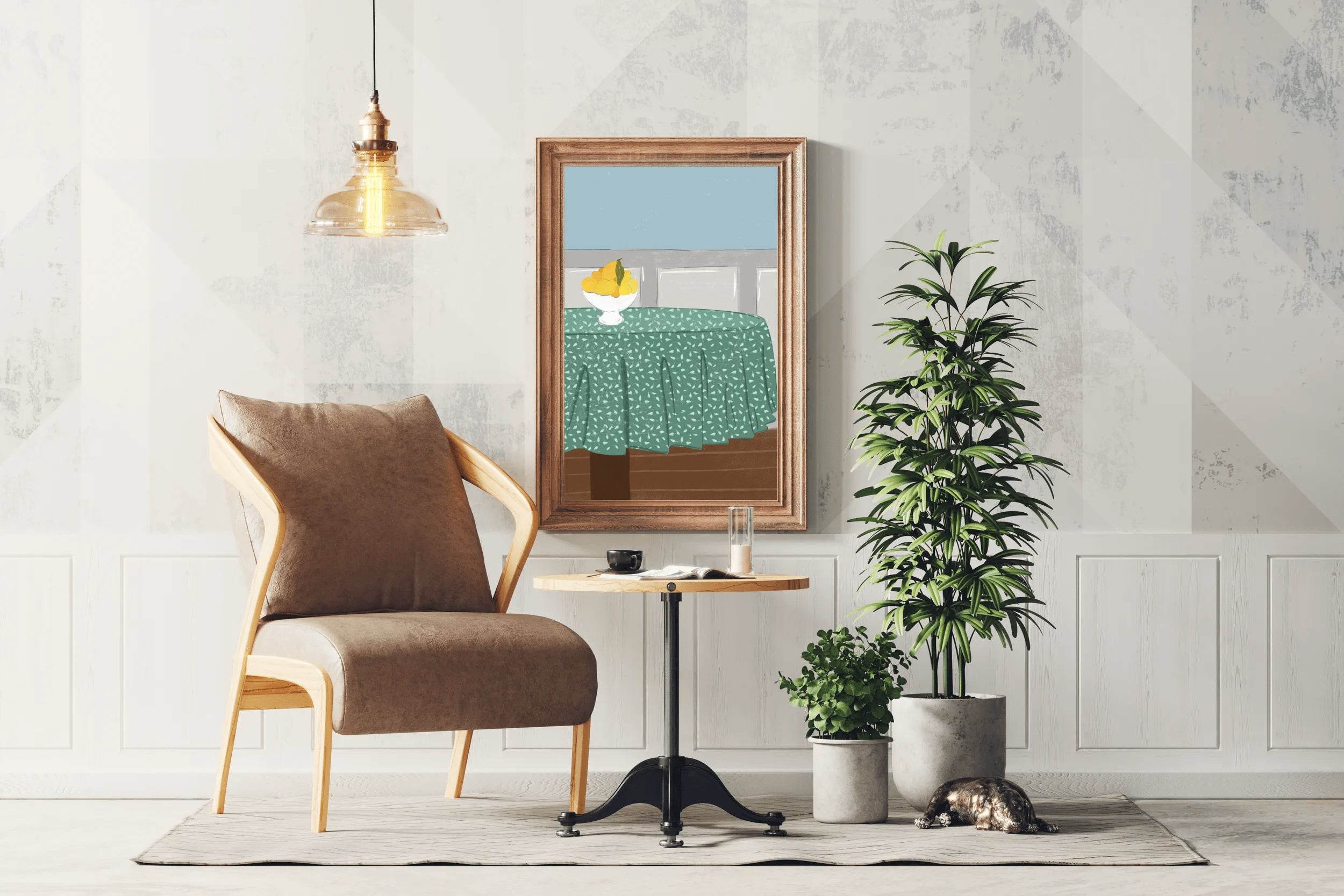 Lemon On The Table Wall Art - beink online art store