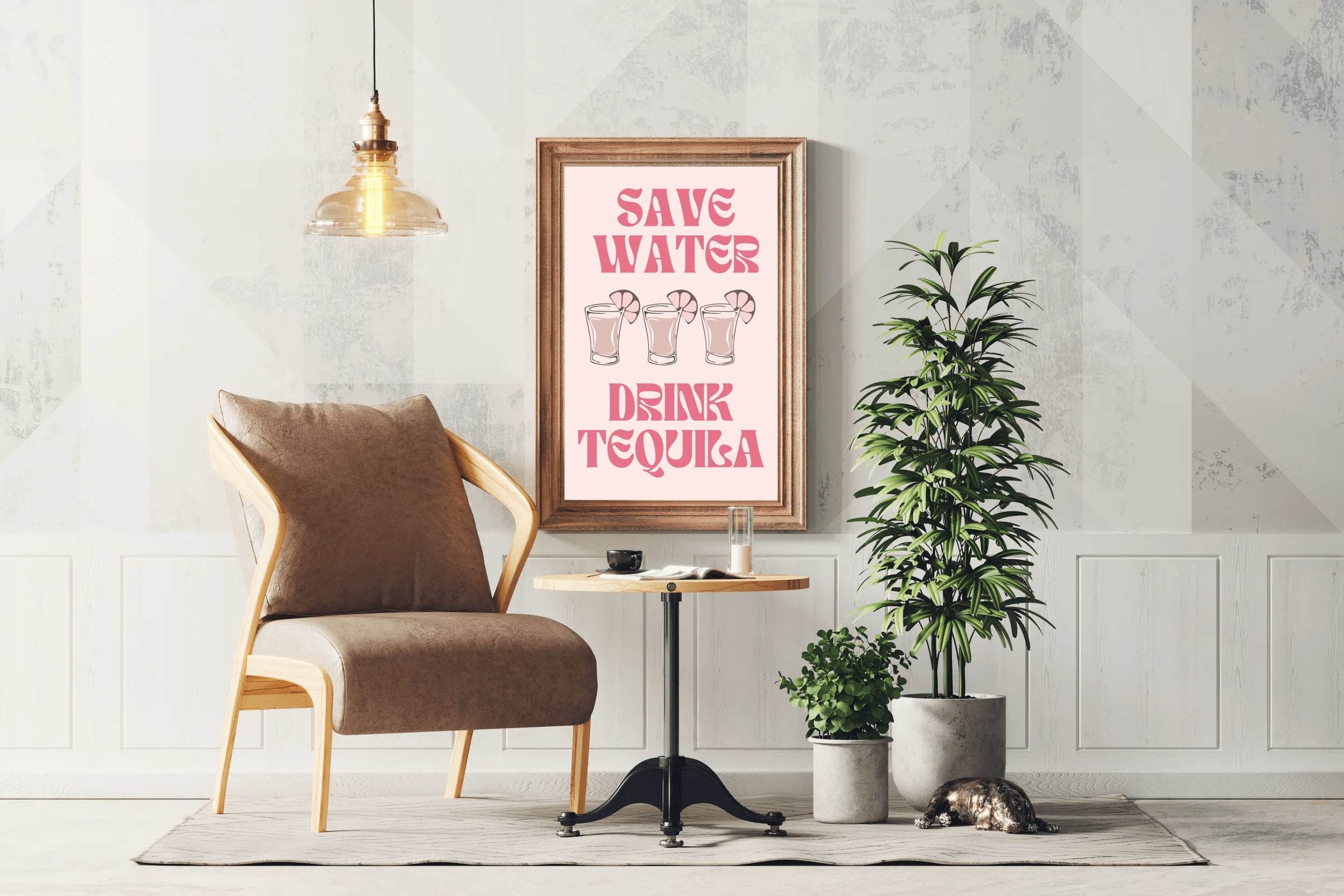 Save Water Drink Wall Art - beink online art store