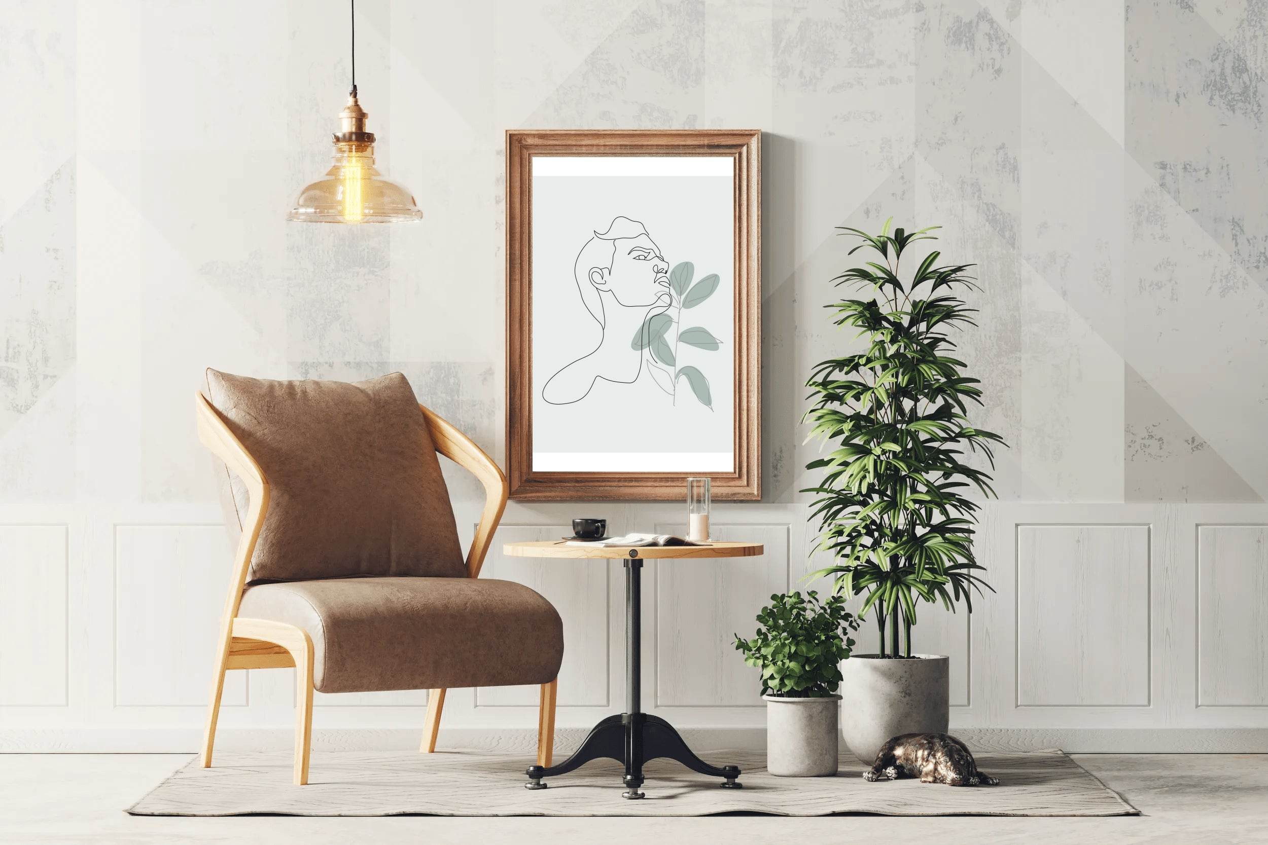 Man With a Flower in His Hand Wall Art - beink online art store