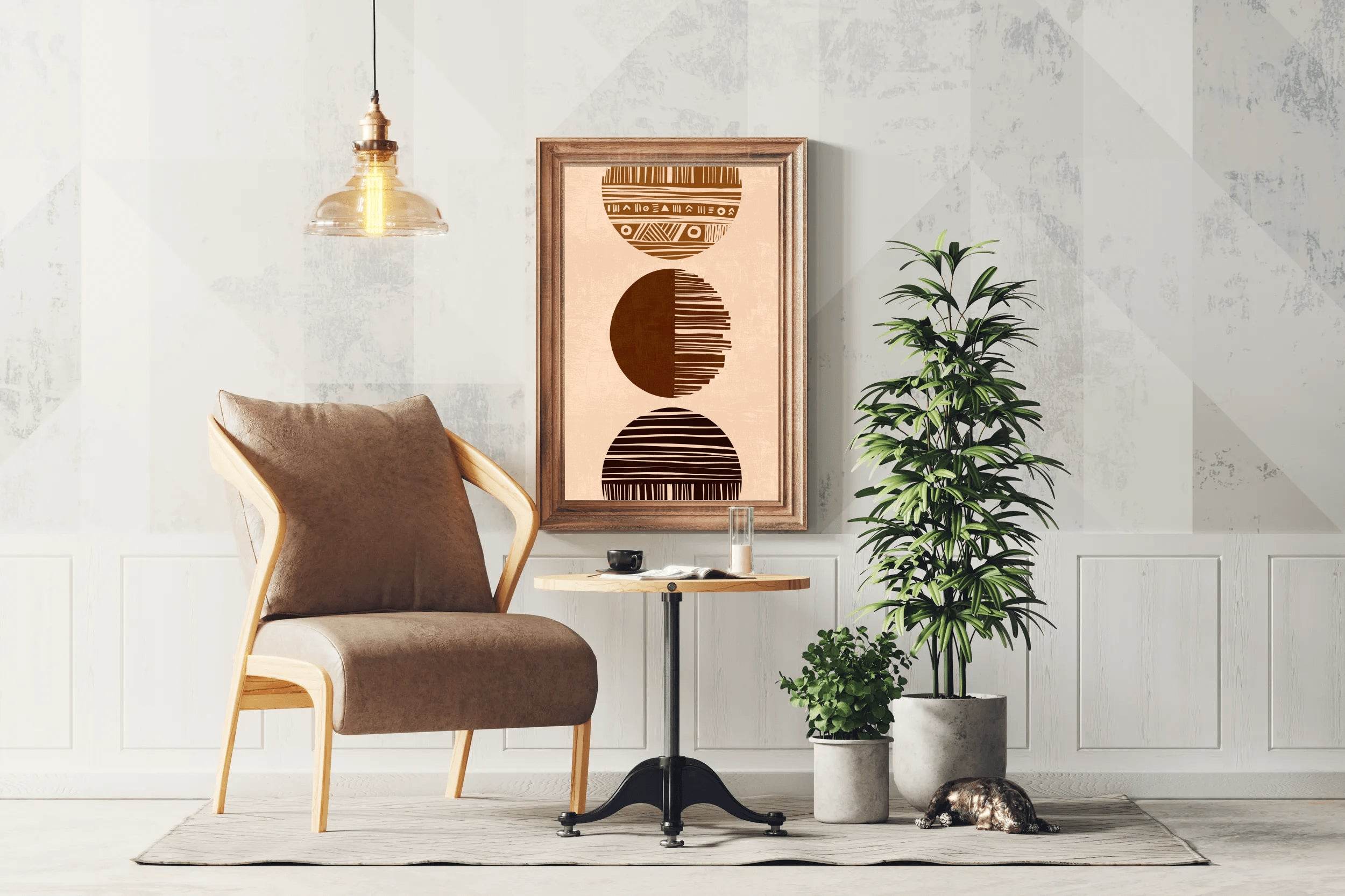 Minimalist Circle Pattern ArtWork - beink online art store