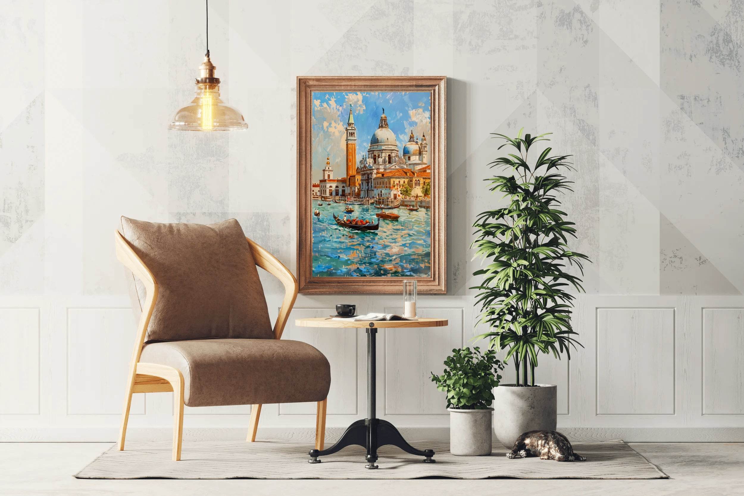 Watercolor Painting Of Venice Italy Wall Art - beink online art store
