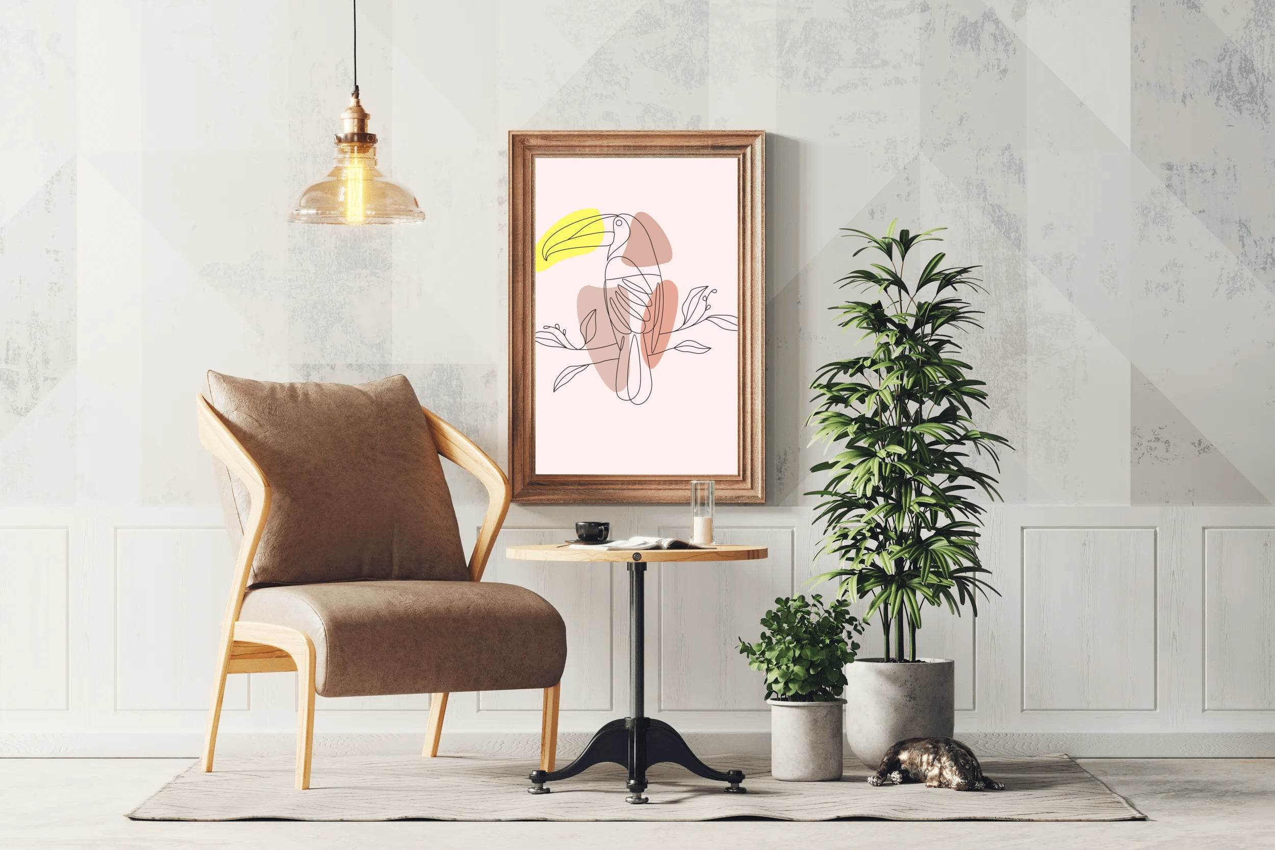 Minimal Design of Tuka Bird Wall Art - beink online art store