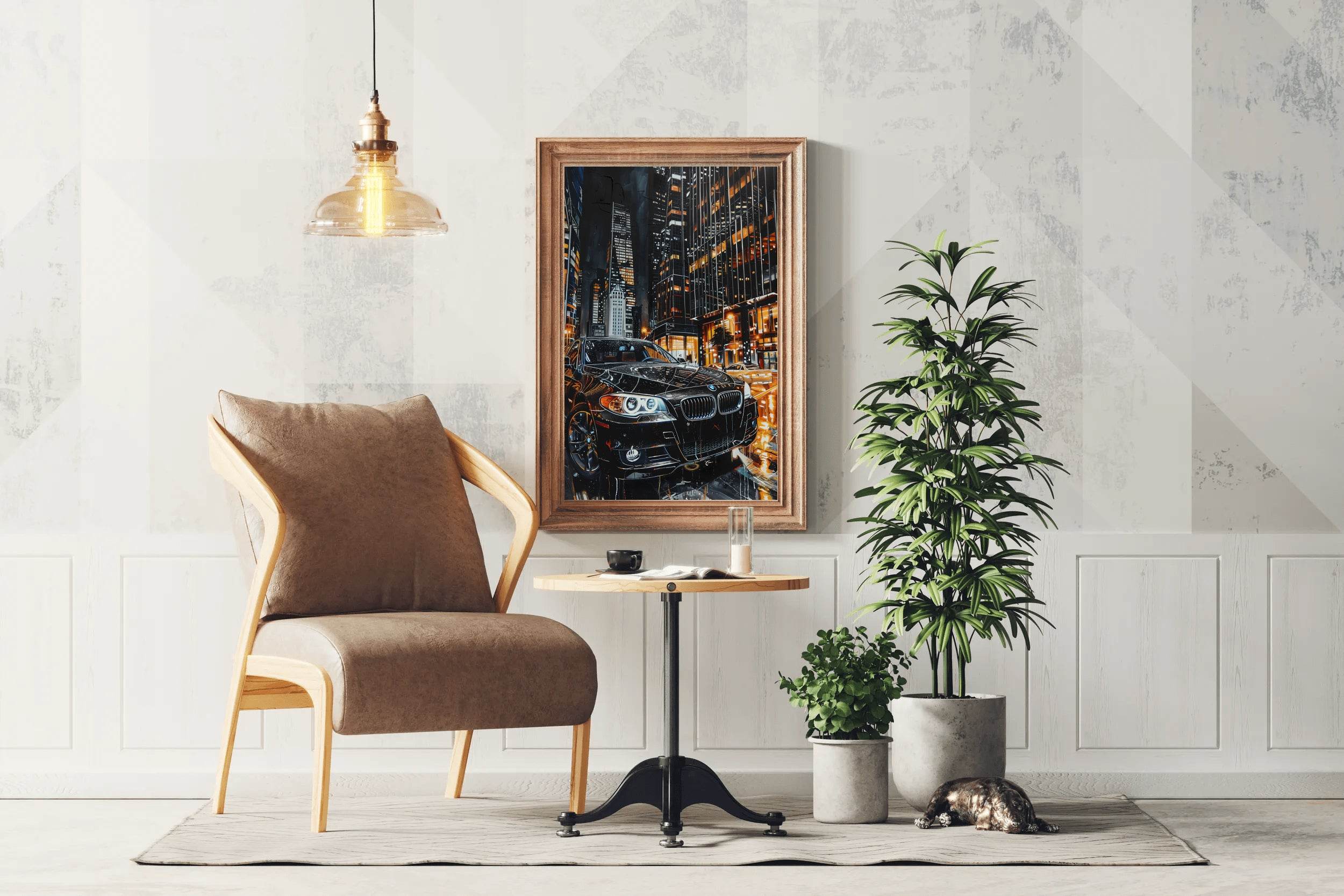BMW Painting With Watercolor Wall Art - beink online art store