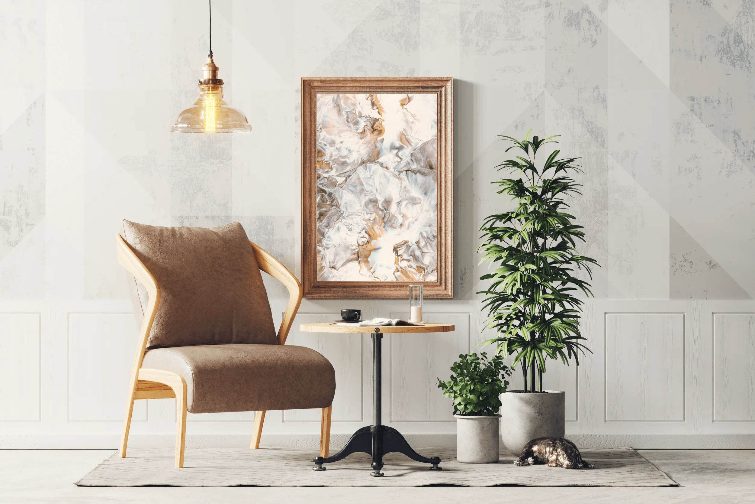 Fluid Oil Paint Modern Abstract Wall Art - beink online art store