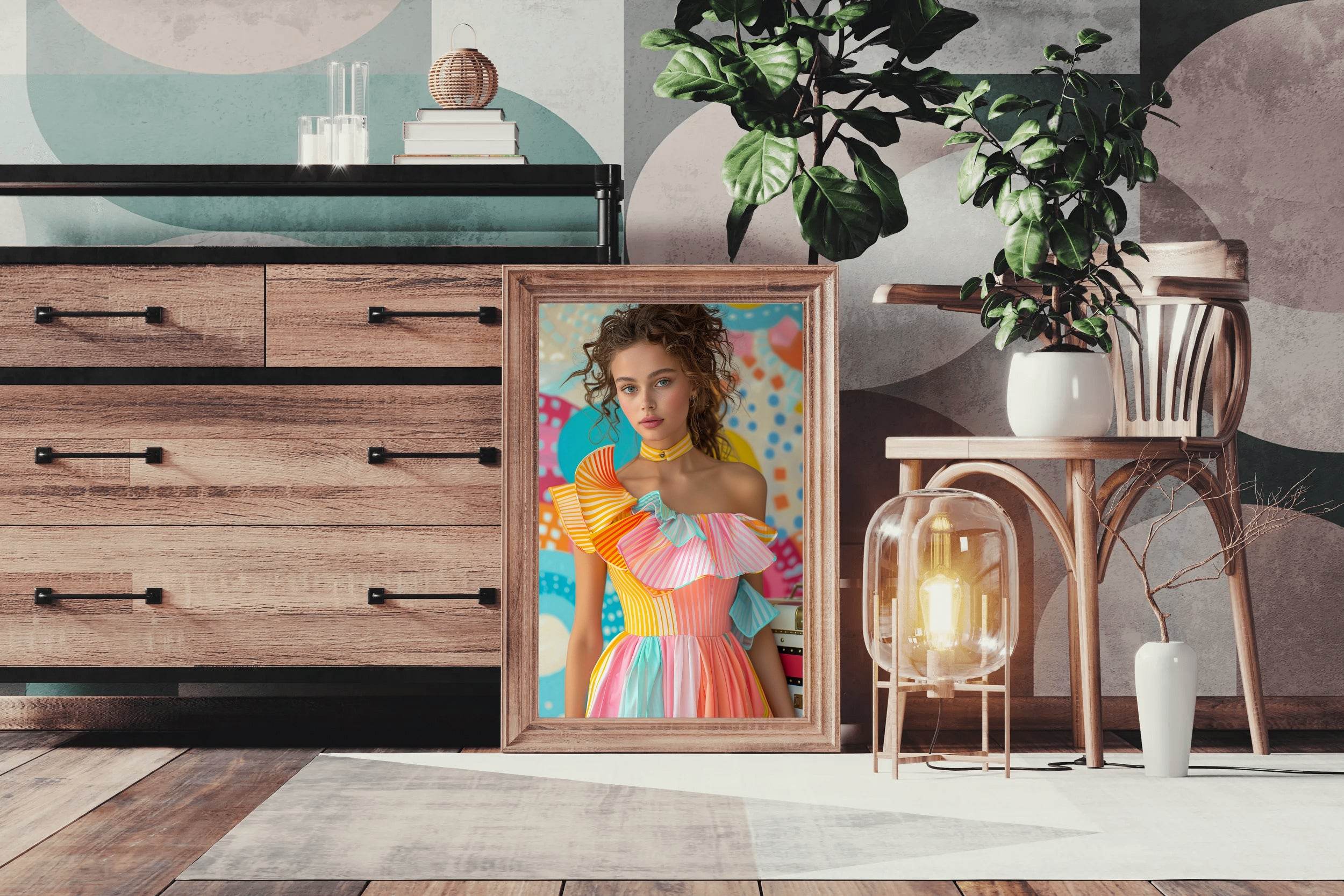 Mexican Women Cotton Dress Wall Art - beink online art store