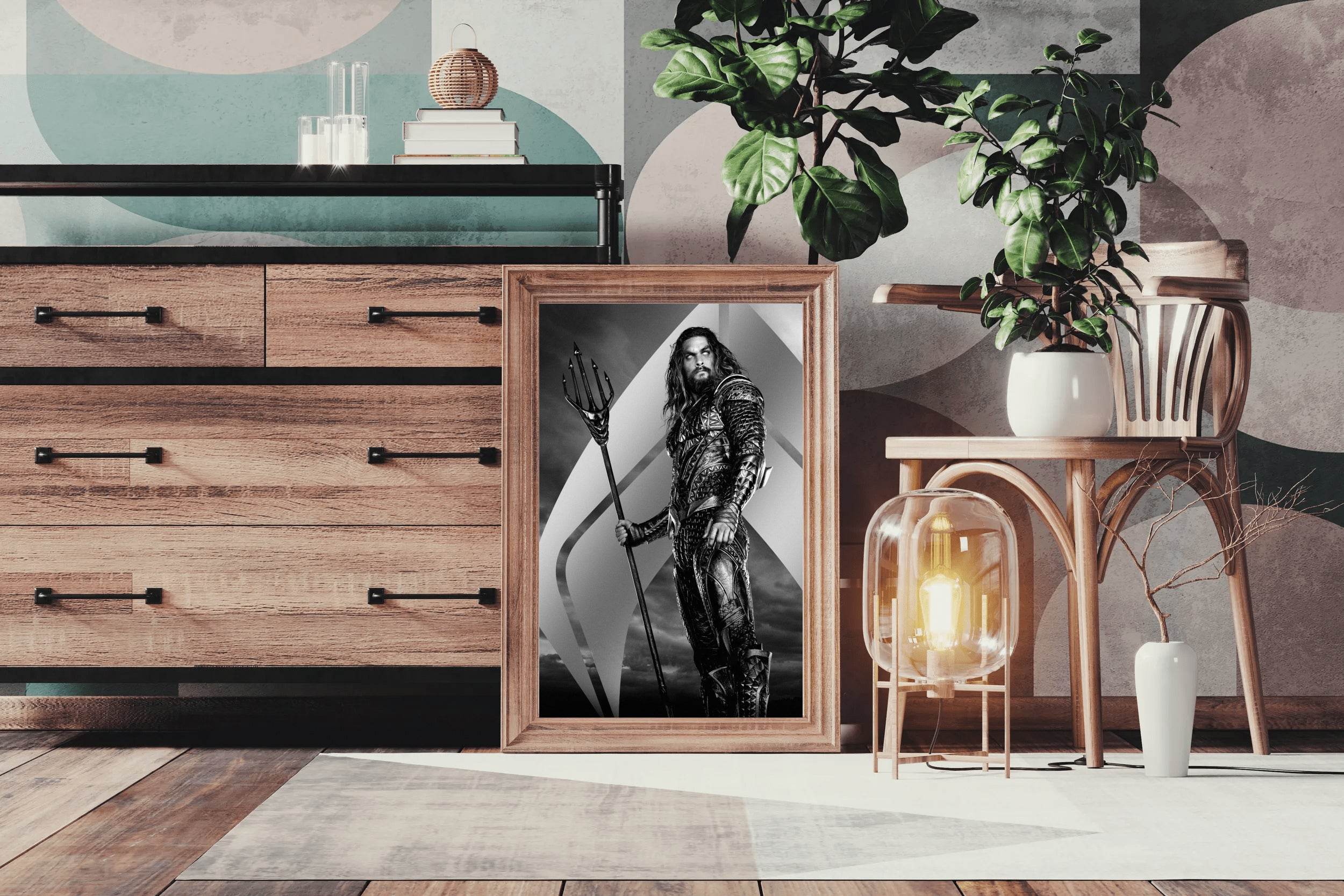 Aquaman and the Lost Kingdom in Black and White Wall Art - beink online art store