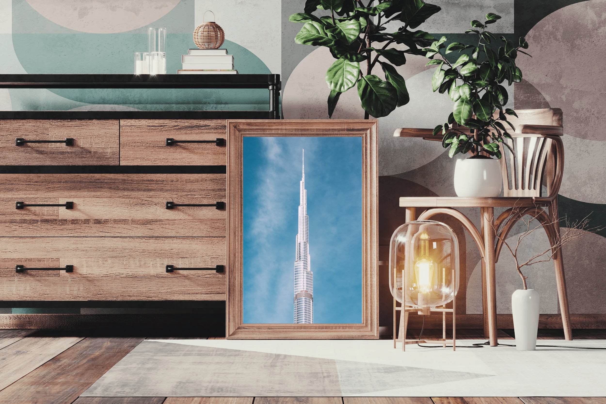 Blue Skies at the Burj Wall Art - beink online art store