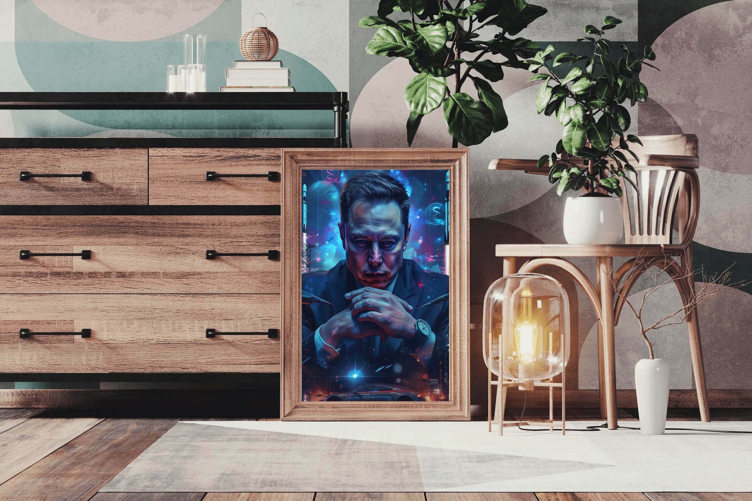 3D Image of Elon Musk Wall Art - beink online art store