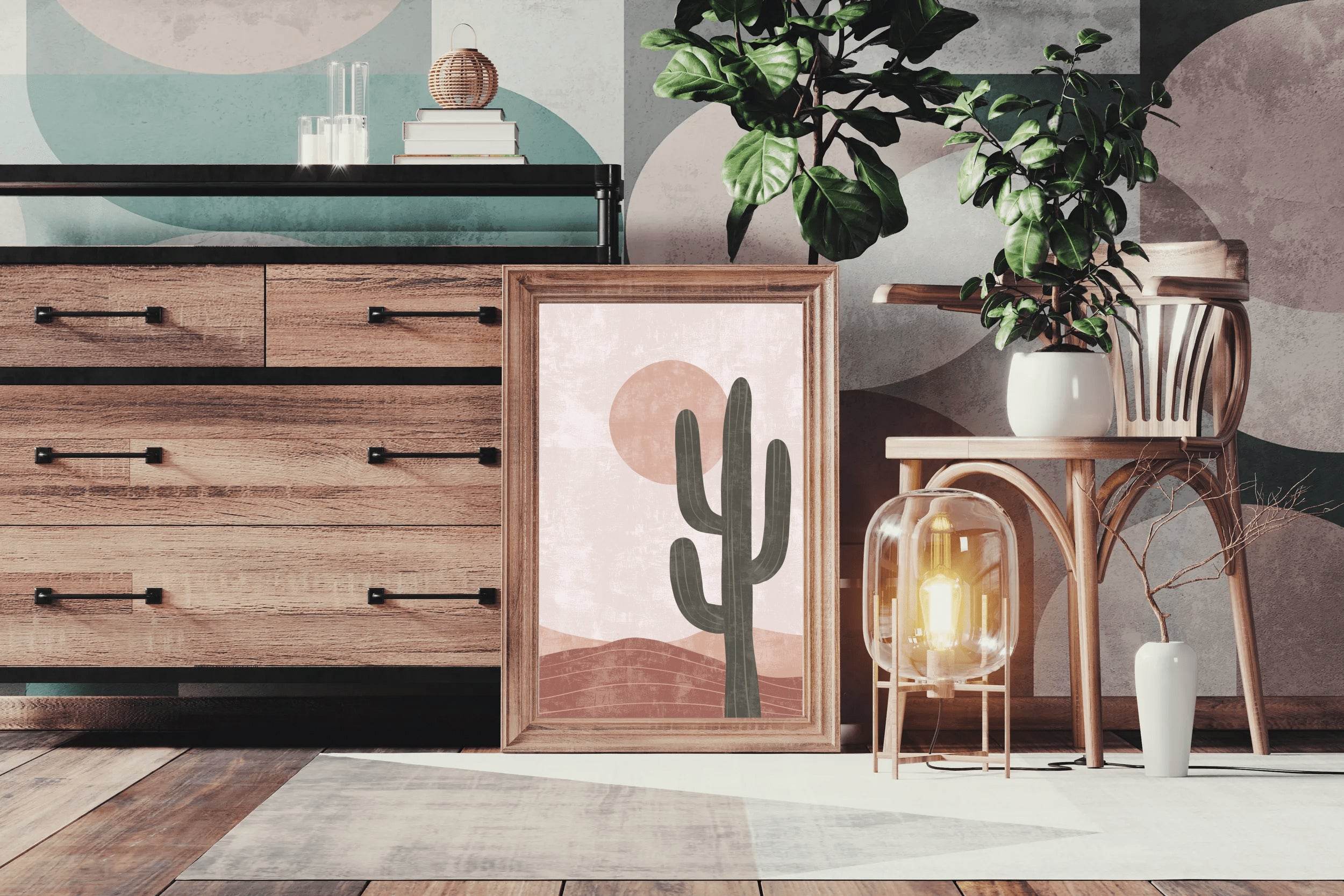 Cactus in the Desert ArtWork - beink online art store