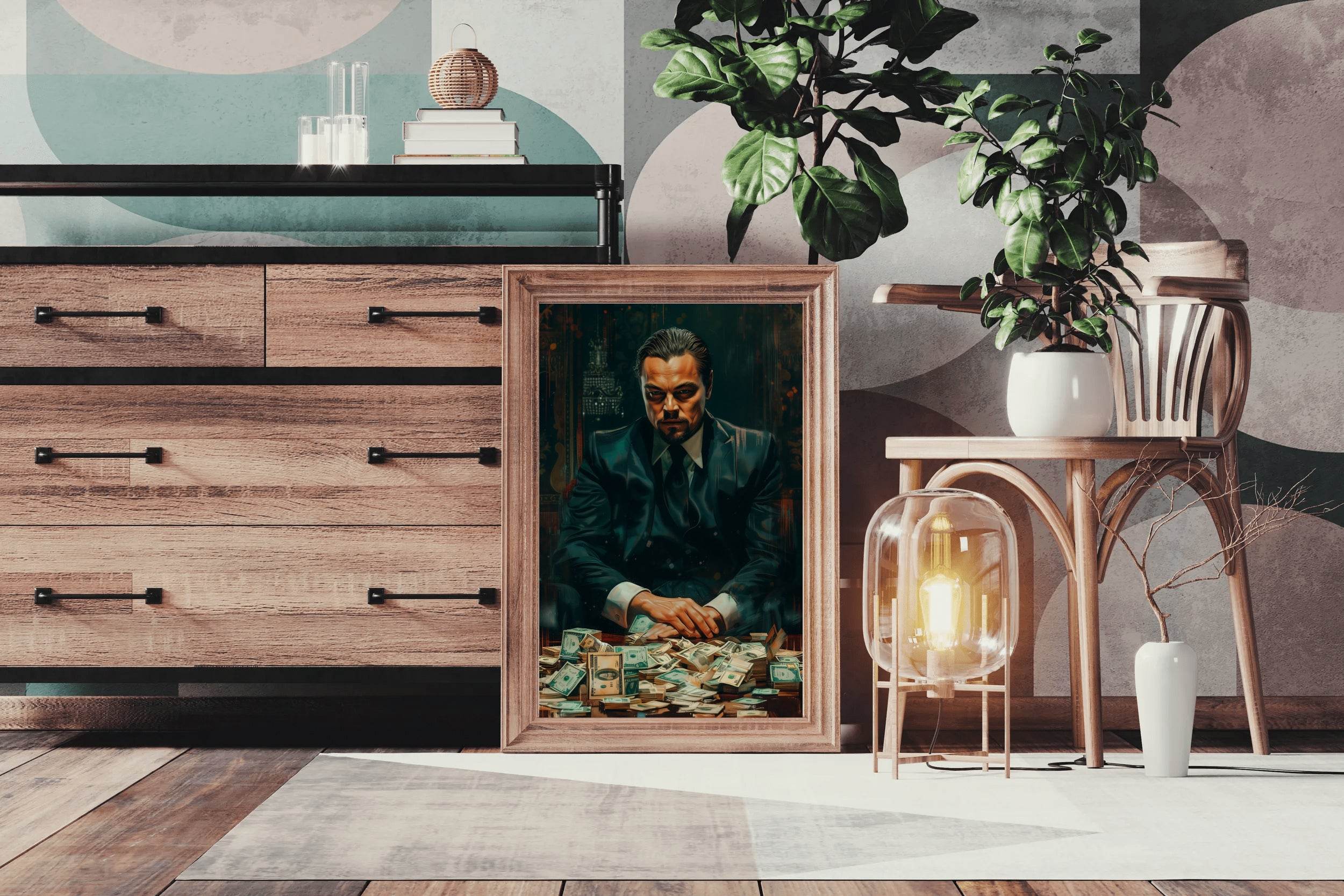Leonardo DiCaprio Portrait- The Wolf of Wall Street - beink online art store