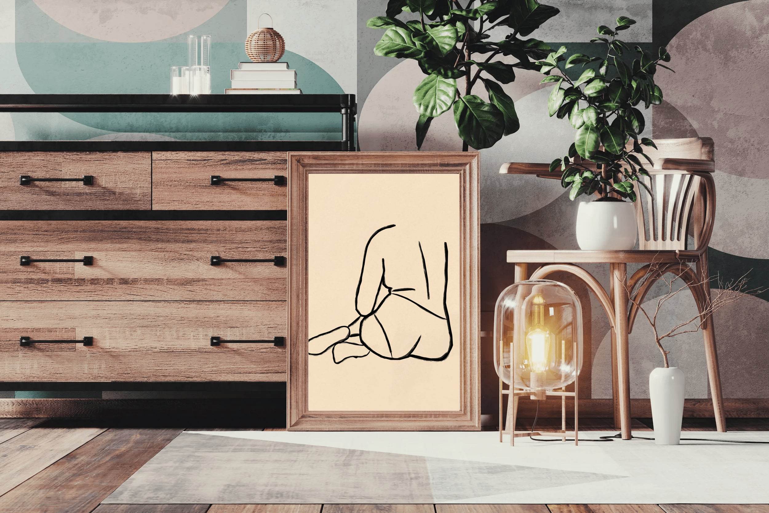 The Back of A Woman Wall Art - beink online art store
