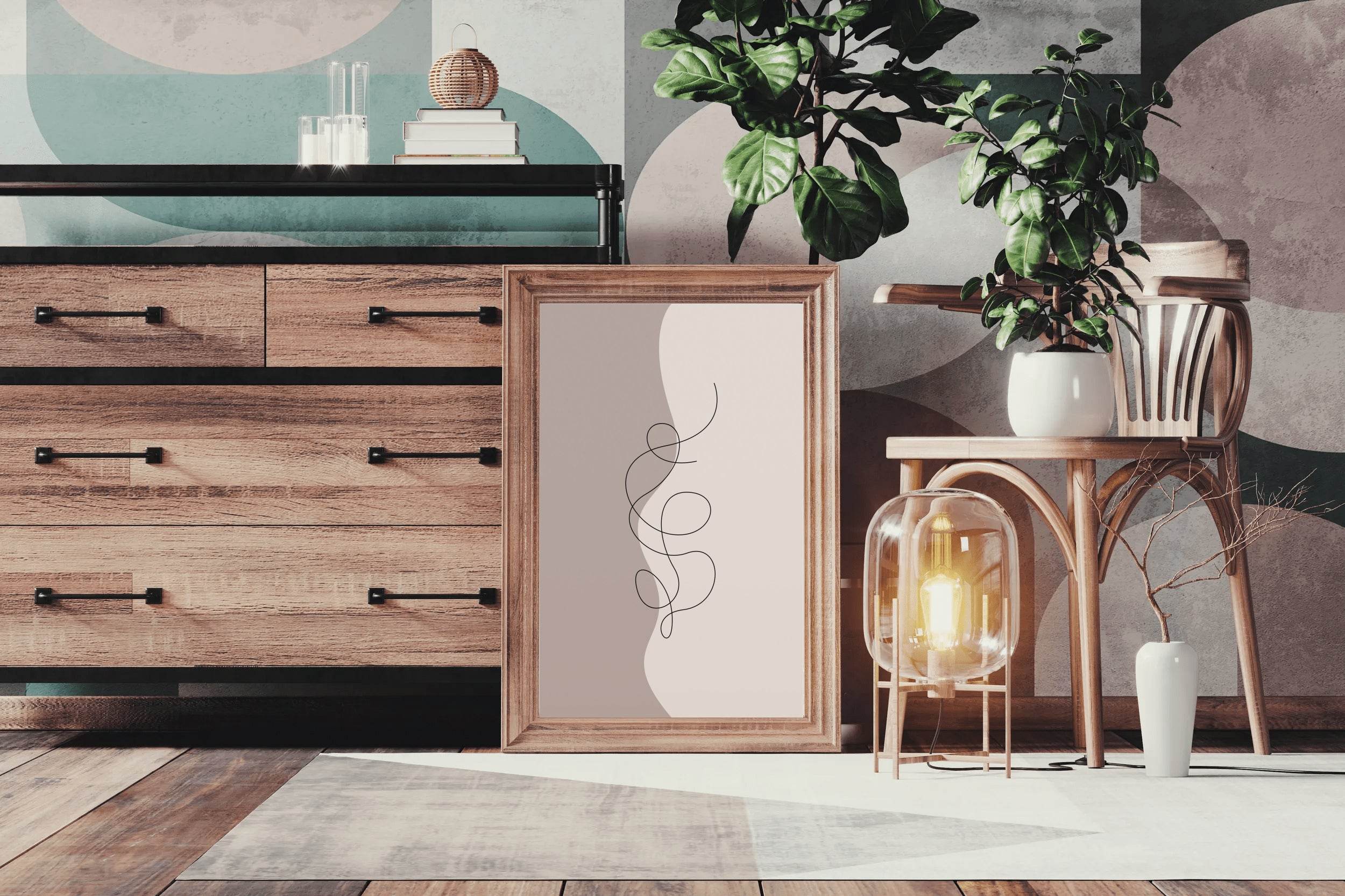 Boho Lines Poster Wall Art - beink online art store