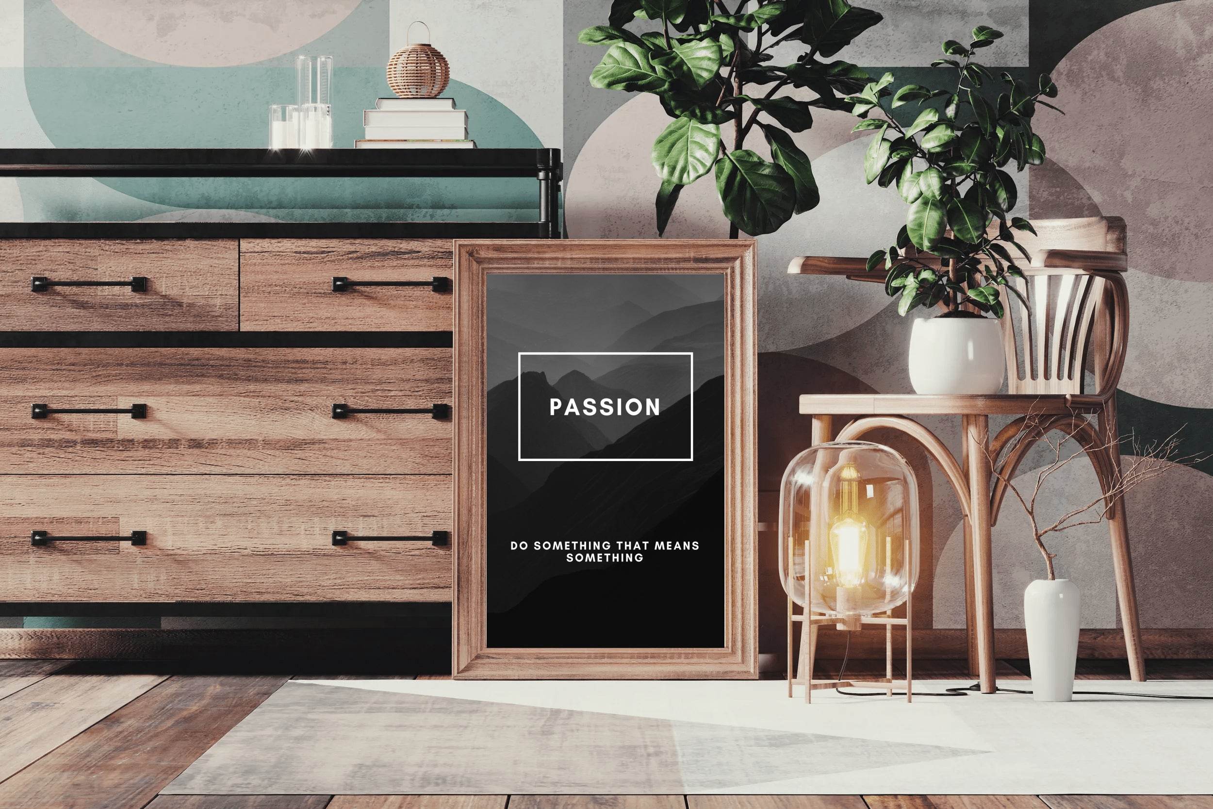 Passion Quote Motivational Wall Art - beink online art store