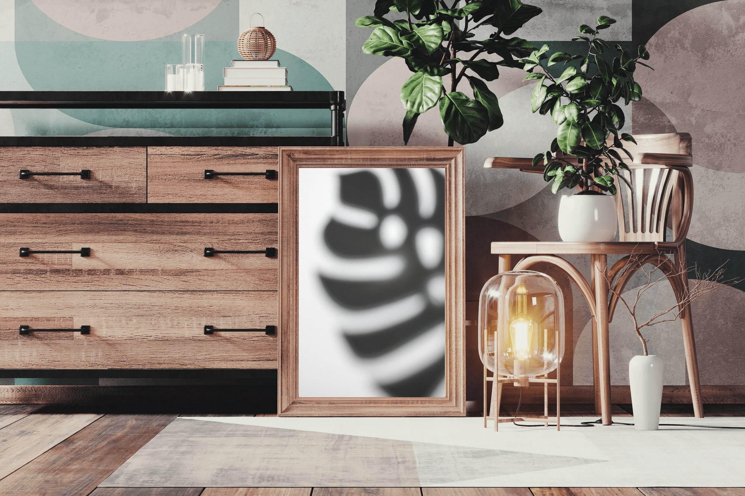 Zebra Footprint Black & White Wall Art - beink online art store