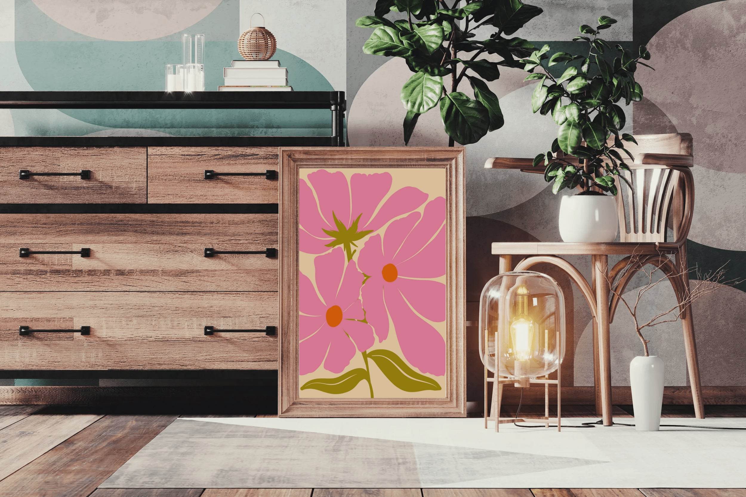 Marsh Broad-Faced Flowers Wall Art - beink online art store