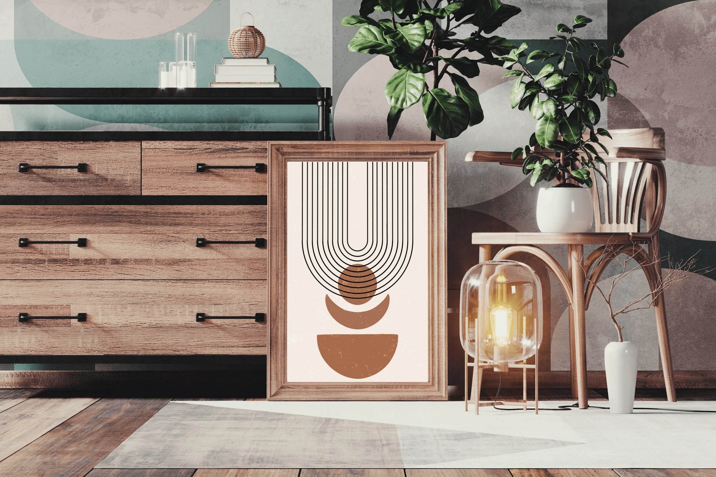 Aesthetics of Geometric Balance Shapes Wall Art - beink online art store