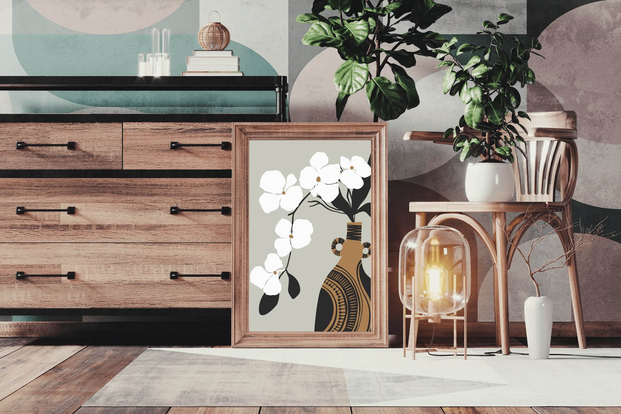 Cherry Blossom Leaves Wall Art - beink online art store