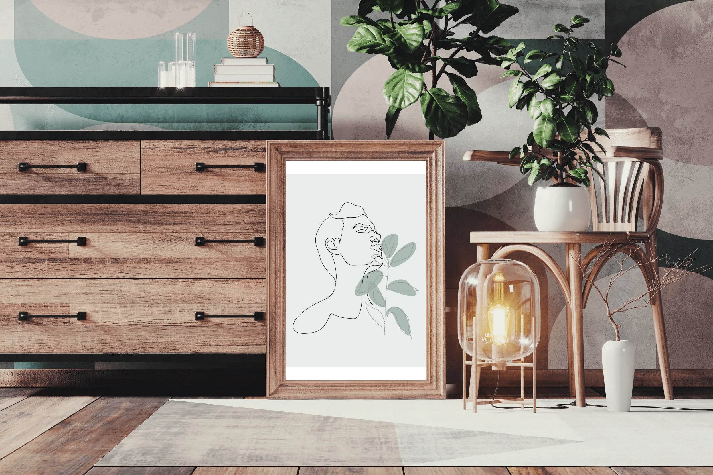Man With a Flower in His Hand Wall Art - beink online art store