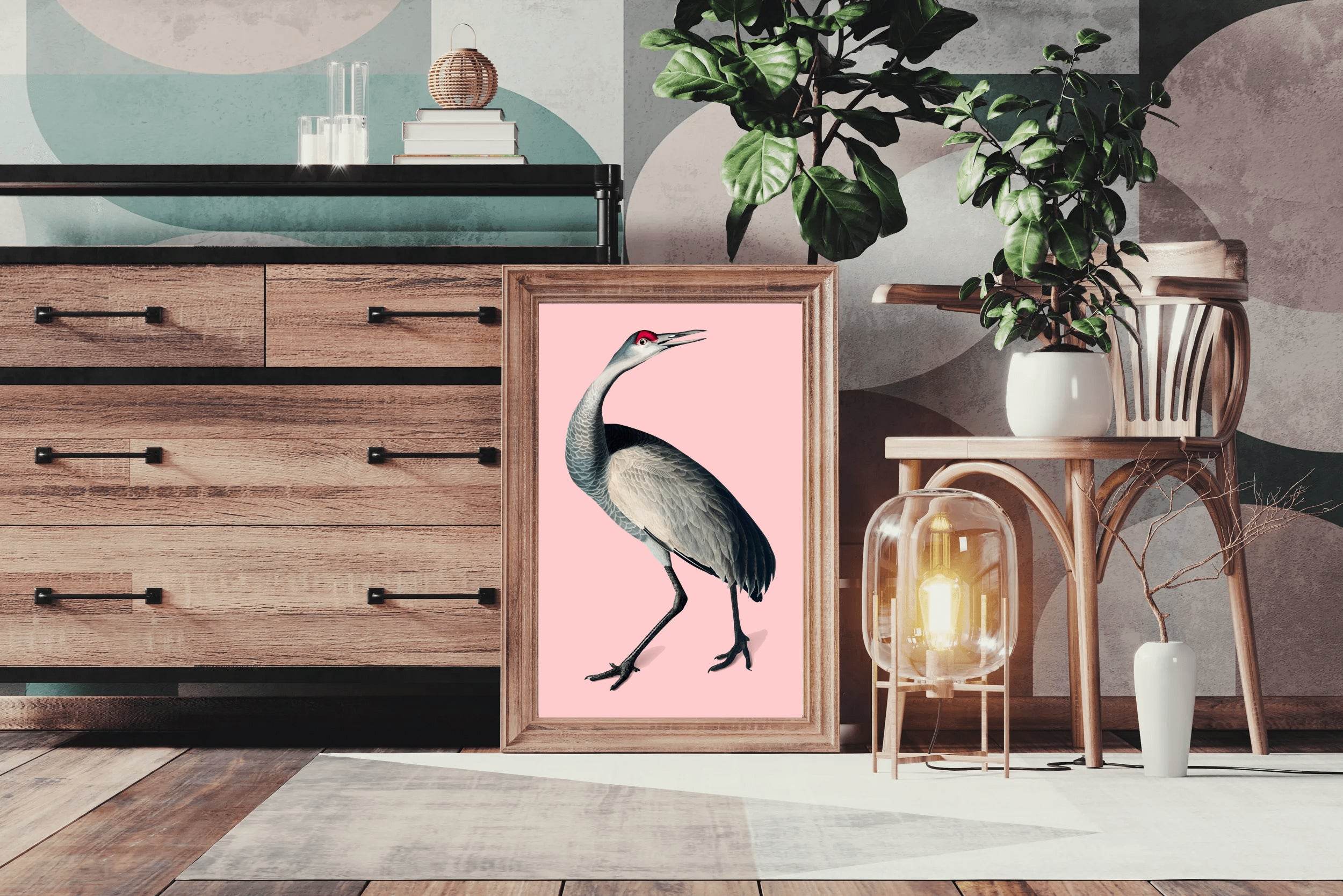 Florida Sandhill Crane Wall Art - beink online art store