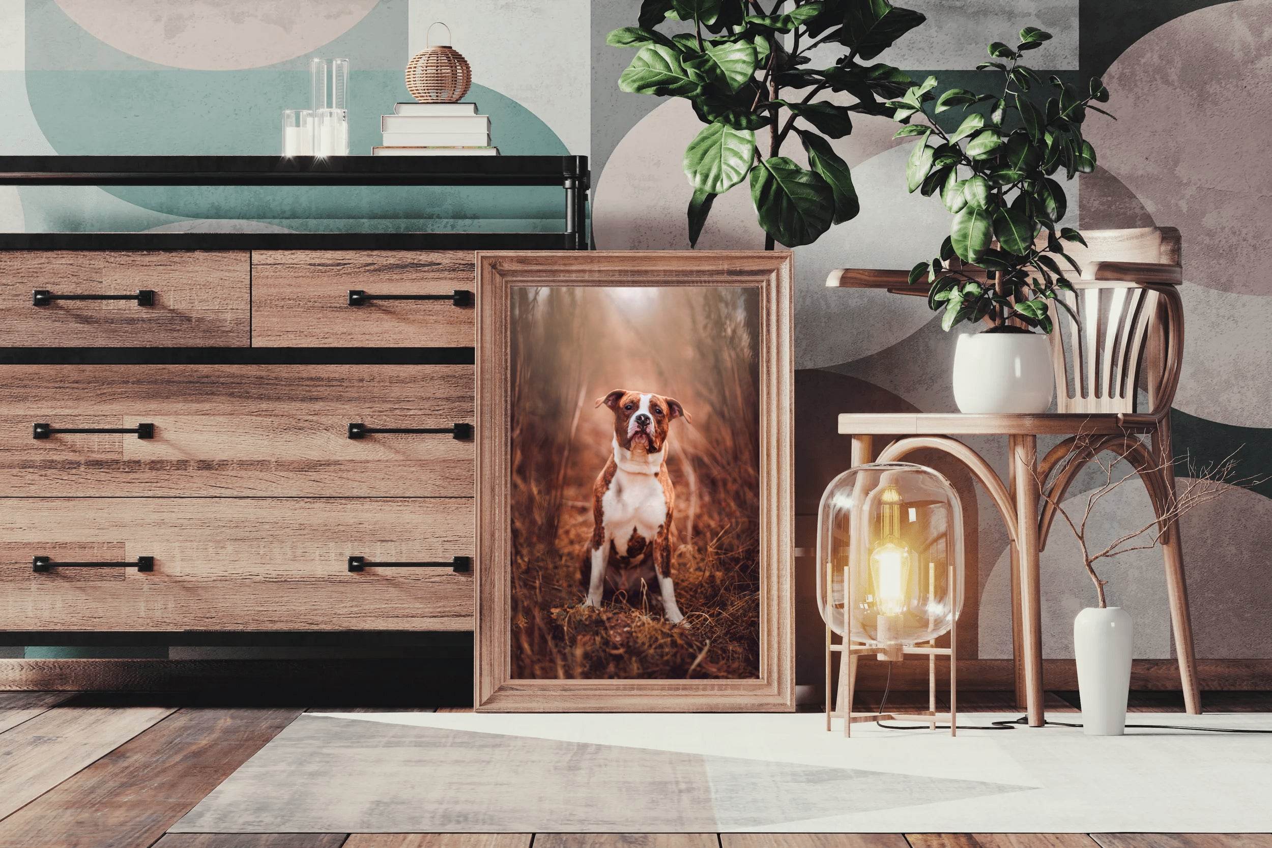 Picture of Standing Pit Bull Wall Art - beink online art store