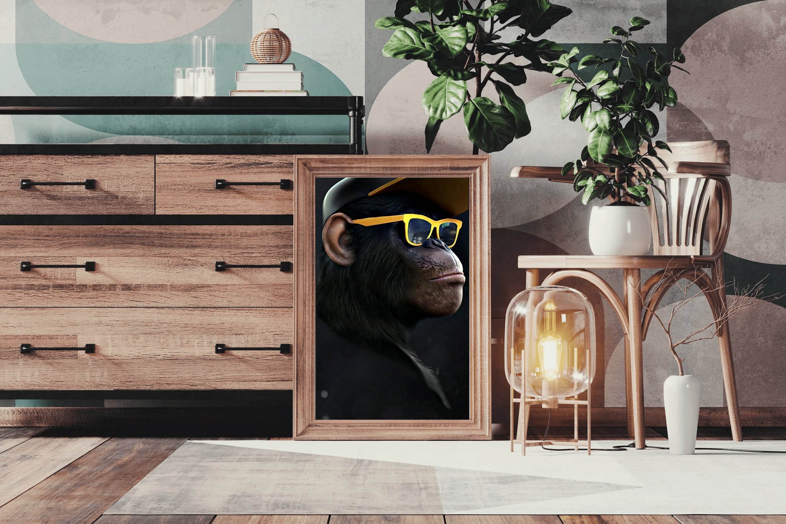 Gorilla With Sunglasses Wall Art - beink online art store