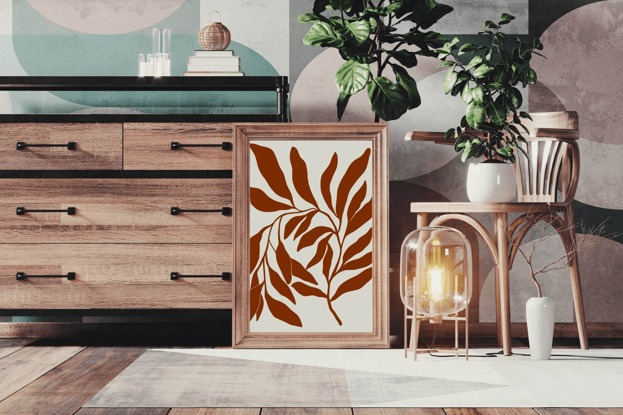 Octopus Leaves Wall Art - beink online art store