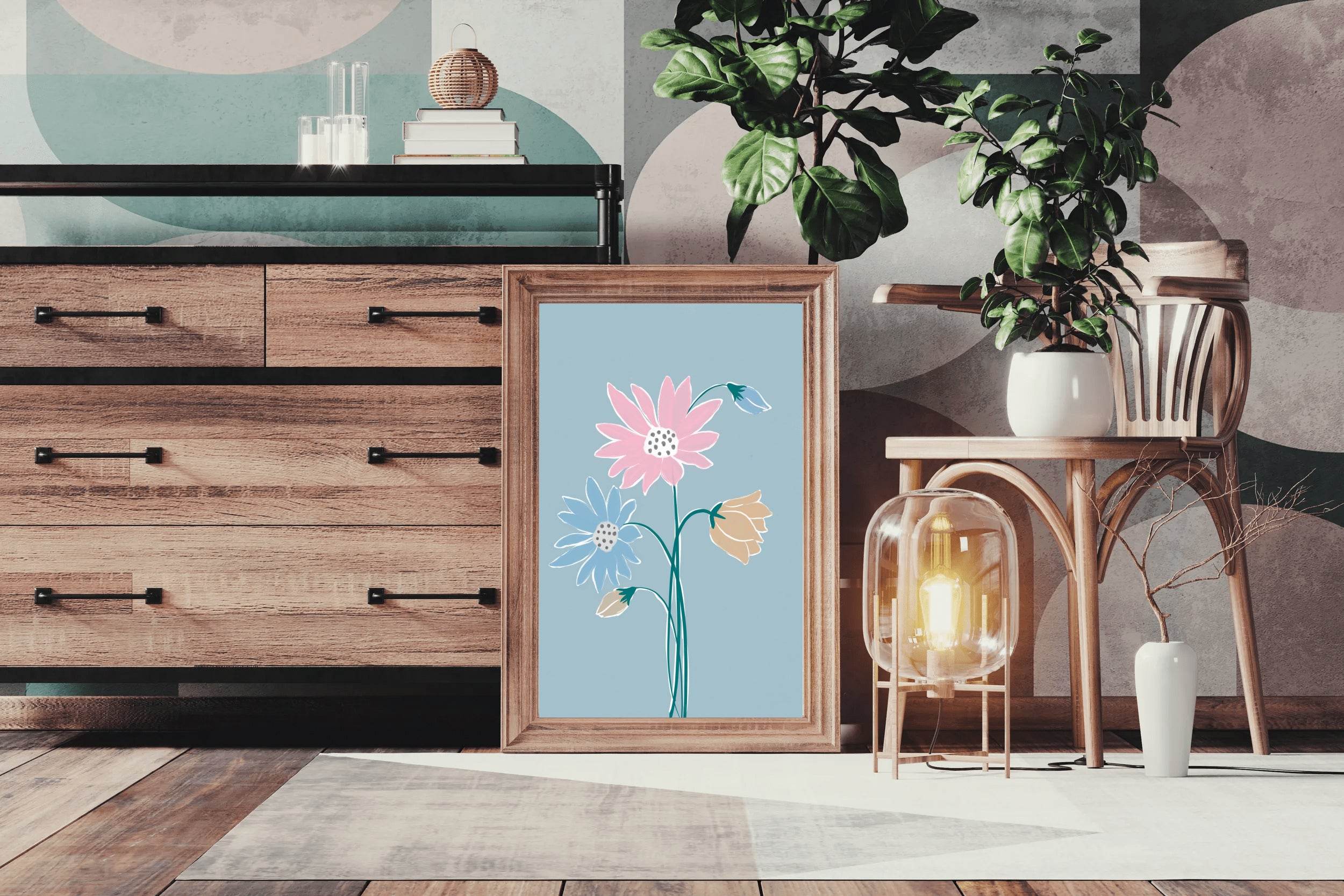 Painting Fantasy Flowers Wall Art - beink online art store